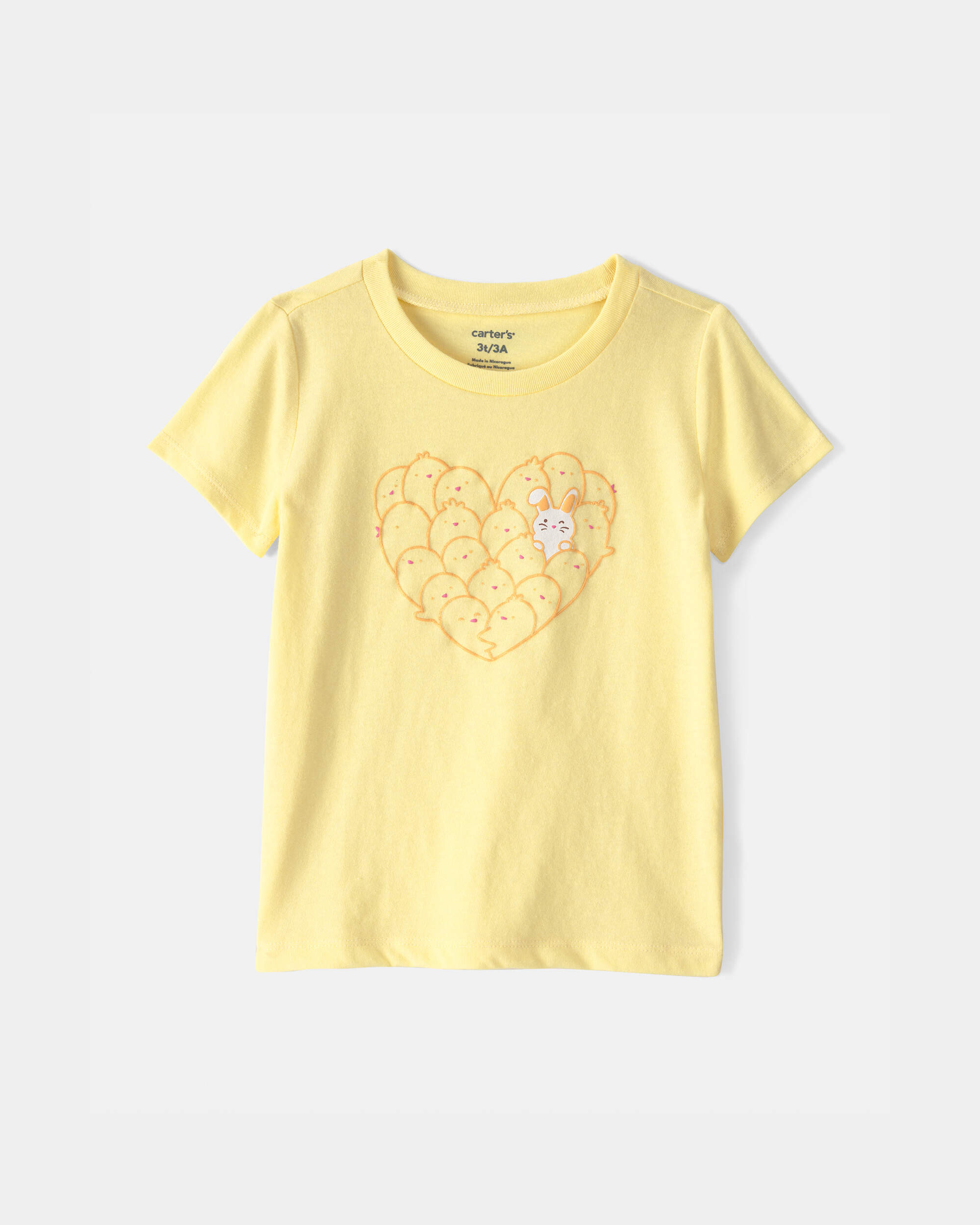 Toddler Girl Easter Chick Graphic Tee - Yellow