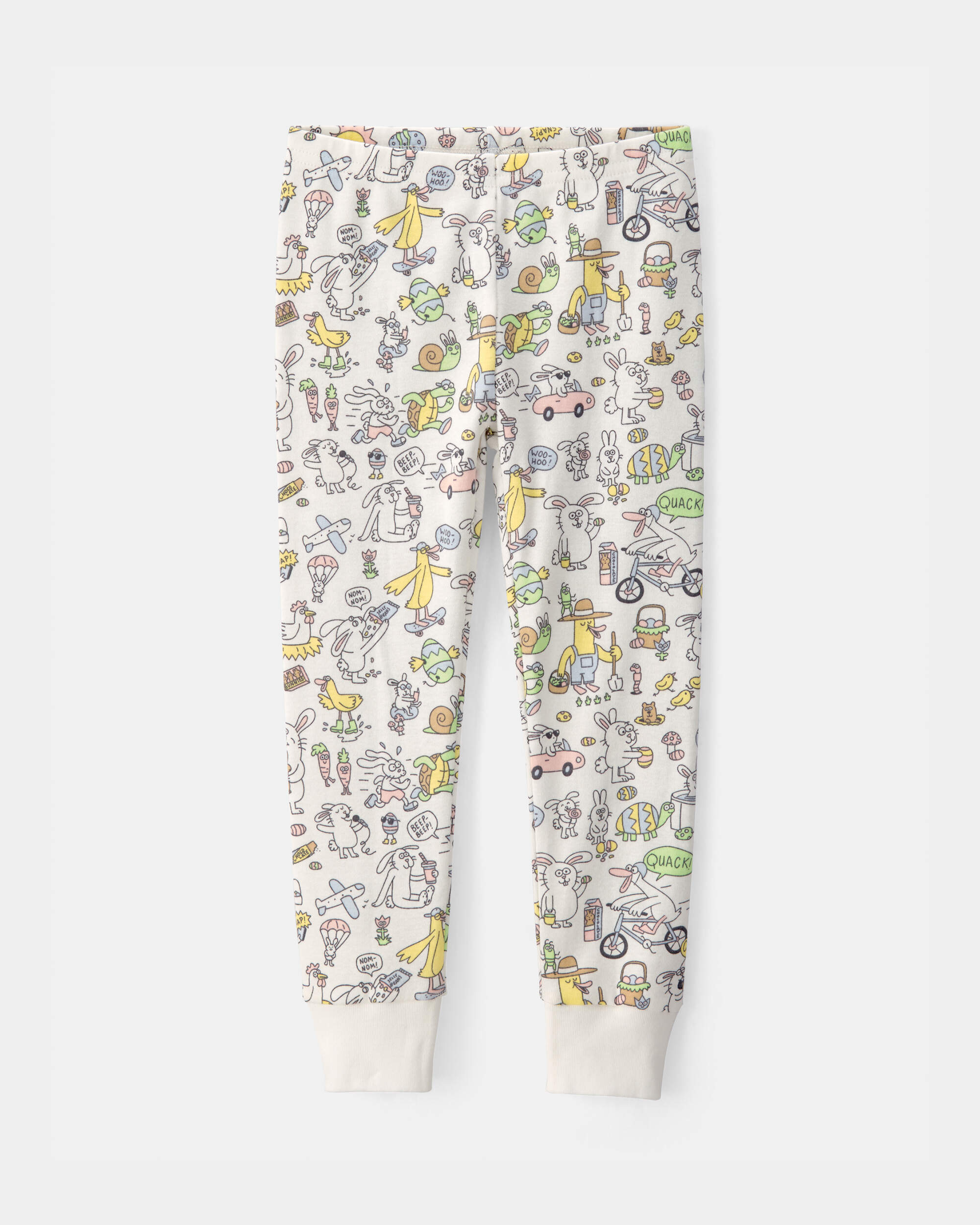 Toddler Easter Scavenger Hunt 100% Cotton Snug Fit 2-Piece Pyjama Set - Ivory