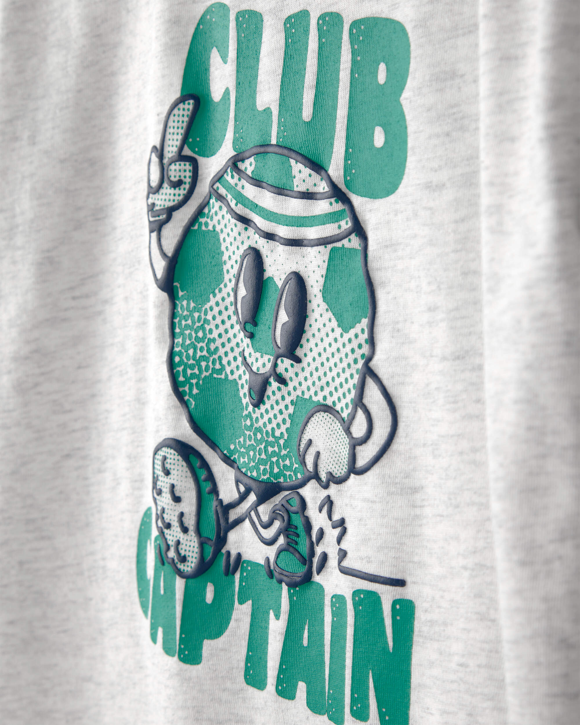 Toddler Boy 'Club Captain' Graphic Tee - Grey