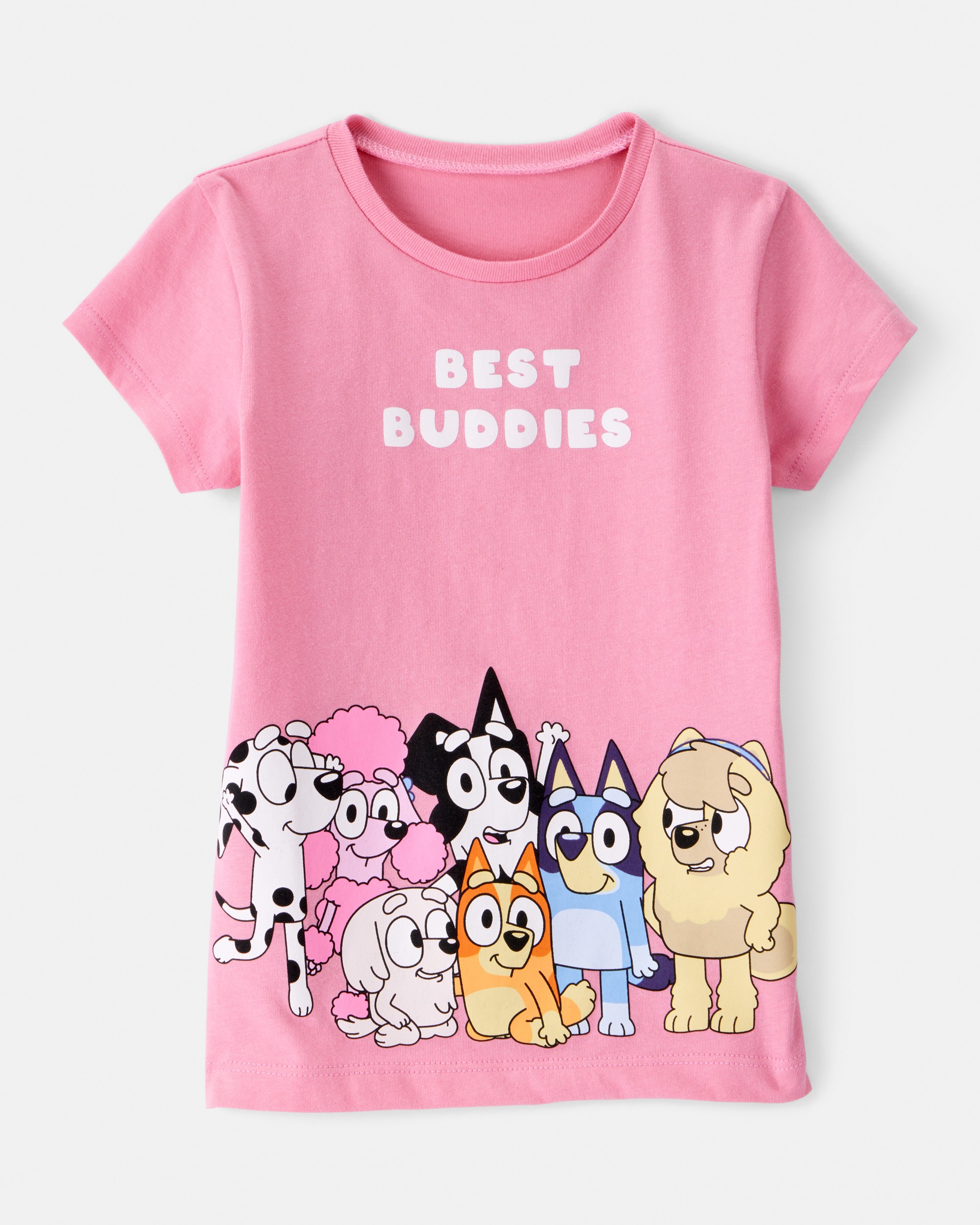 Toddler Bluey Best Buddies Short-Sleeve Graphic Tee - Pink