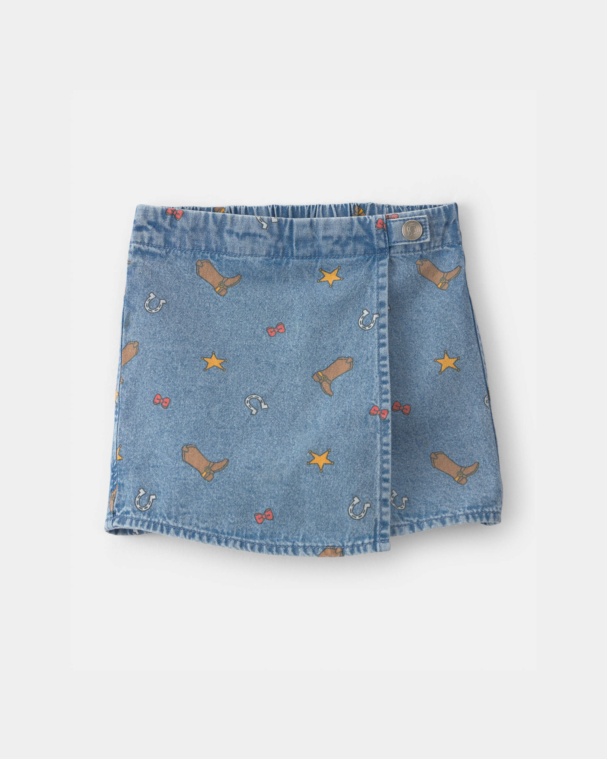 Toddler Girl Pixar© Toy Story Chambray Skort - Medium Wash