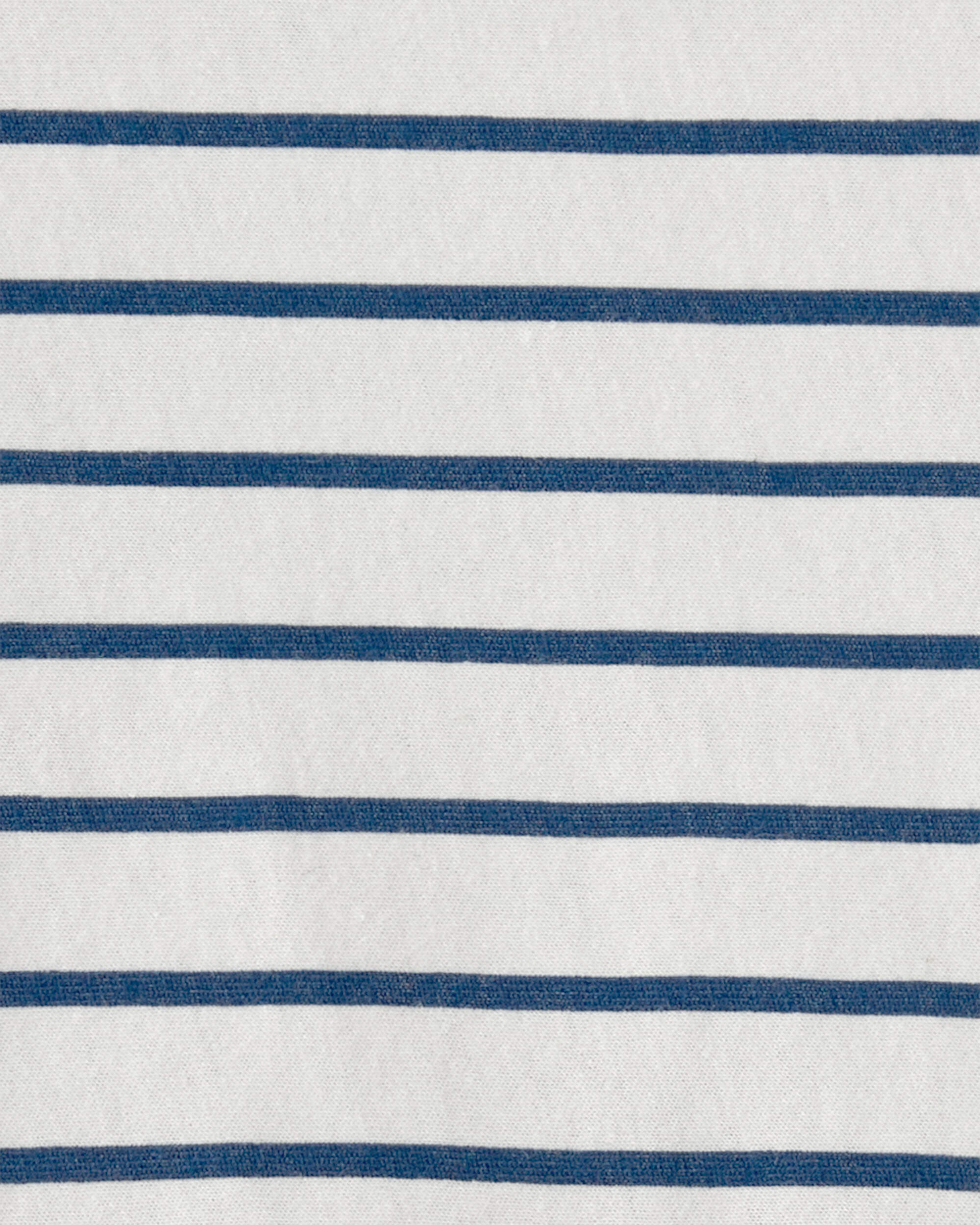 Toddler Girl Striped Short-Sleeve Dress - Blue/Ivory