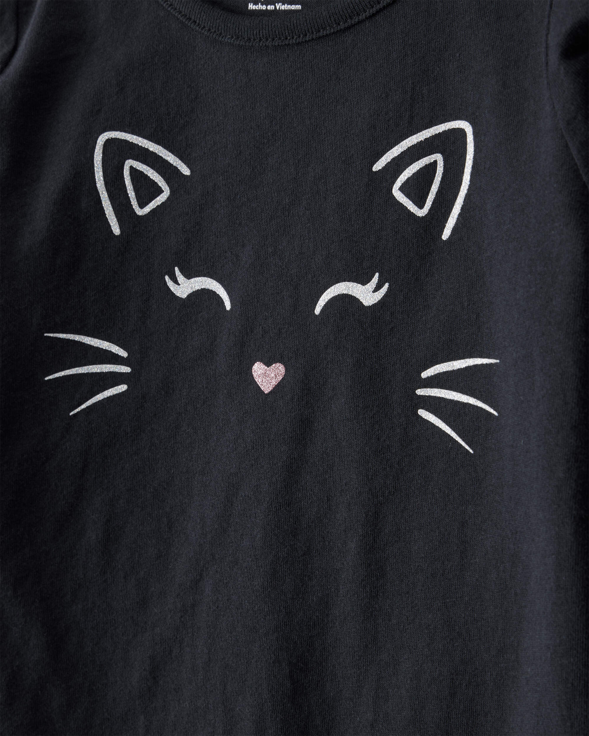 Toddler 2-Piece Halloween Cat Tee & Tulle Skort Set