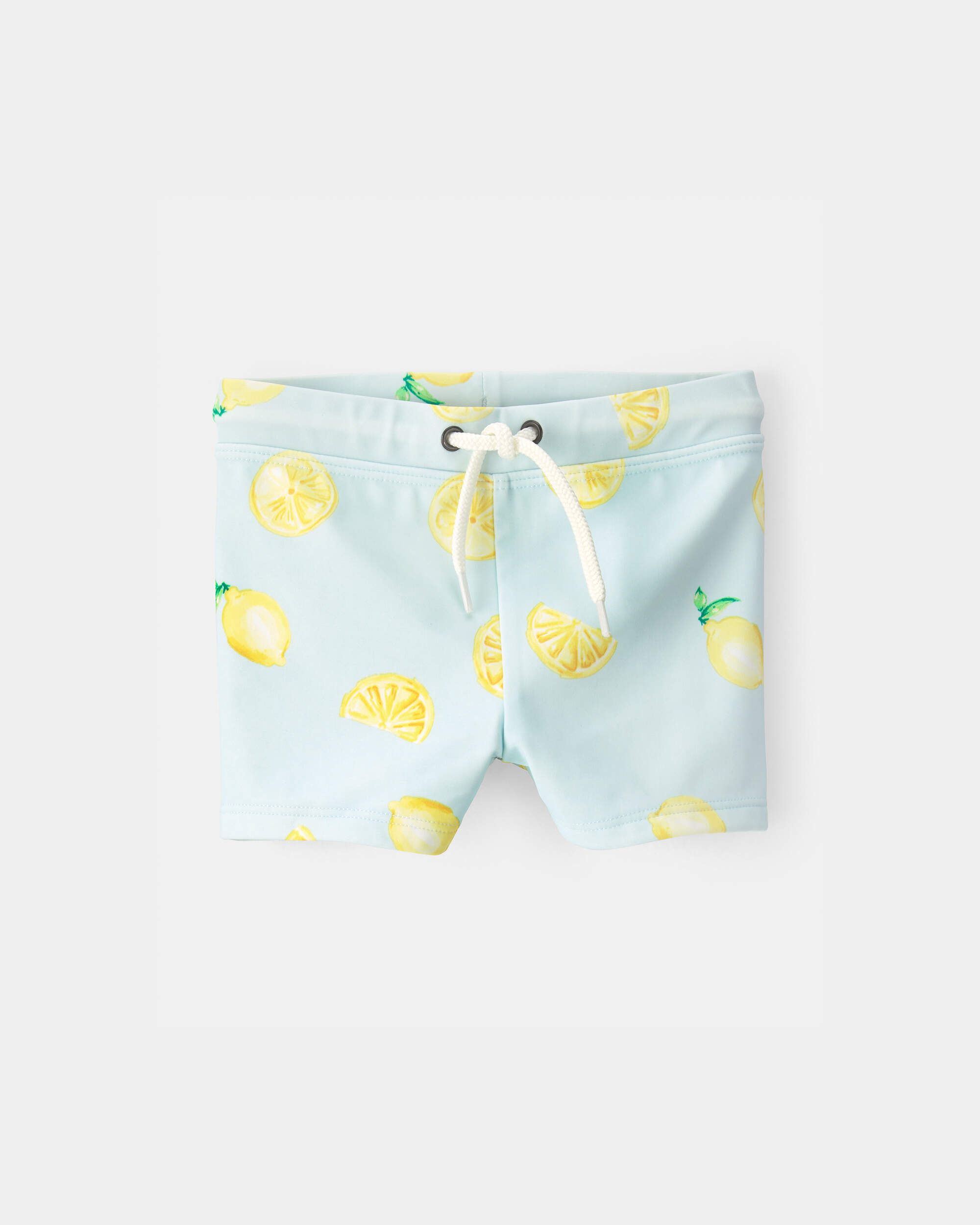 Baby Boy 2-Piece Lemon Rashguard Swimsuit Set - Yellow/Blue