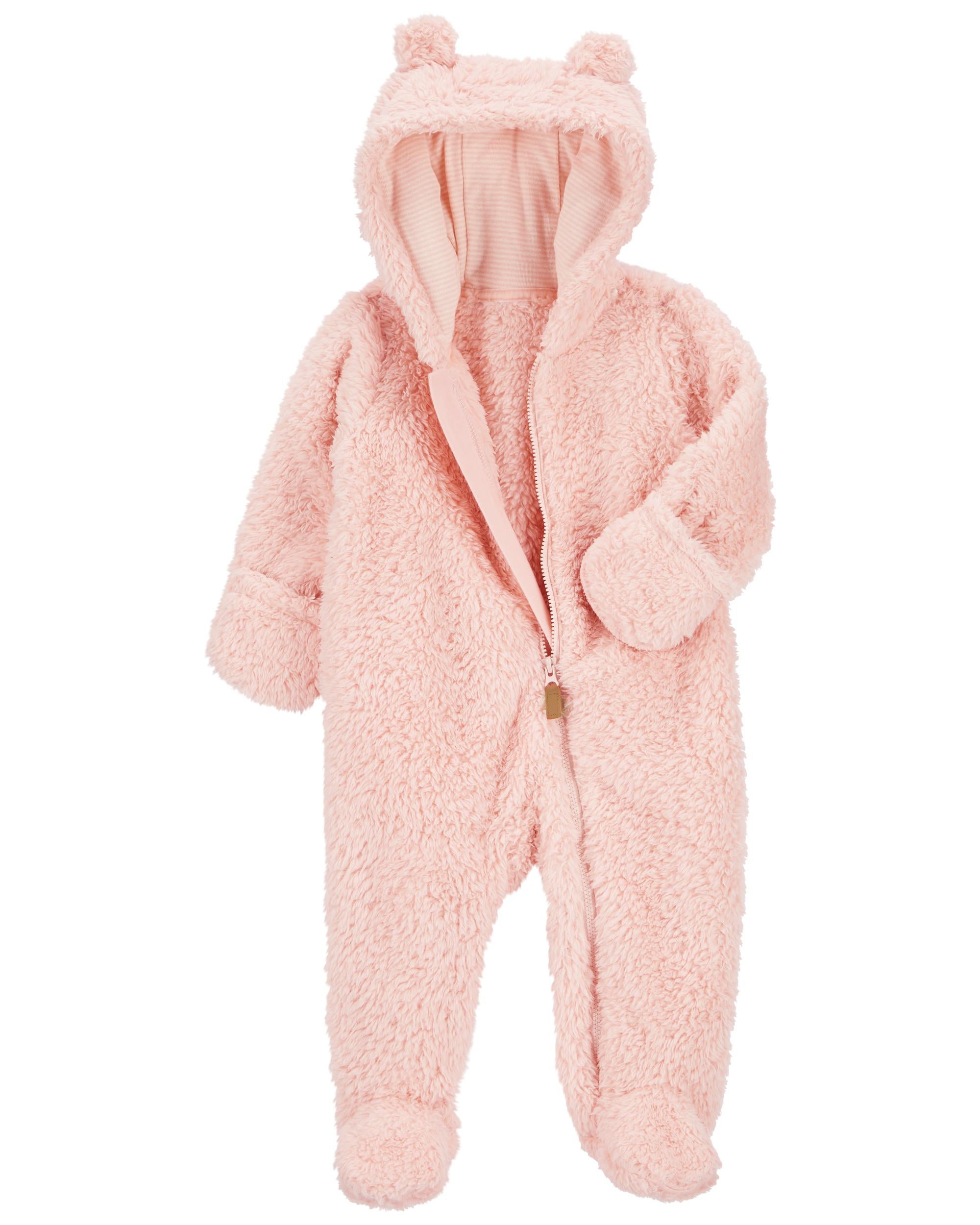 Baby girl carter's 3d ear sherpa bunting pram online