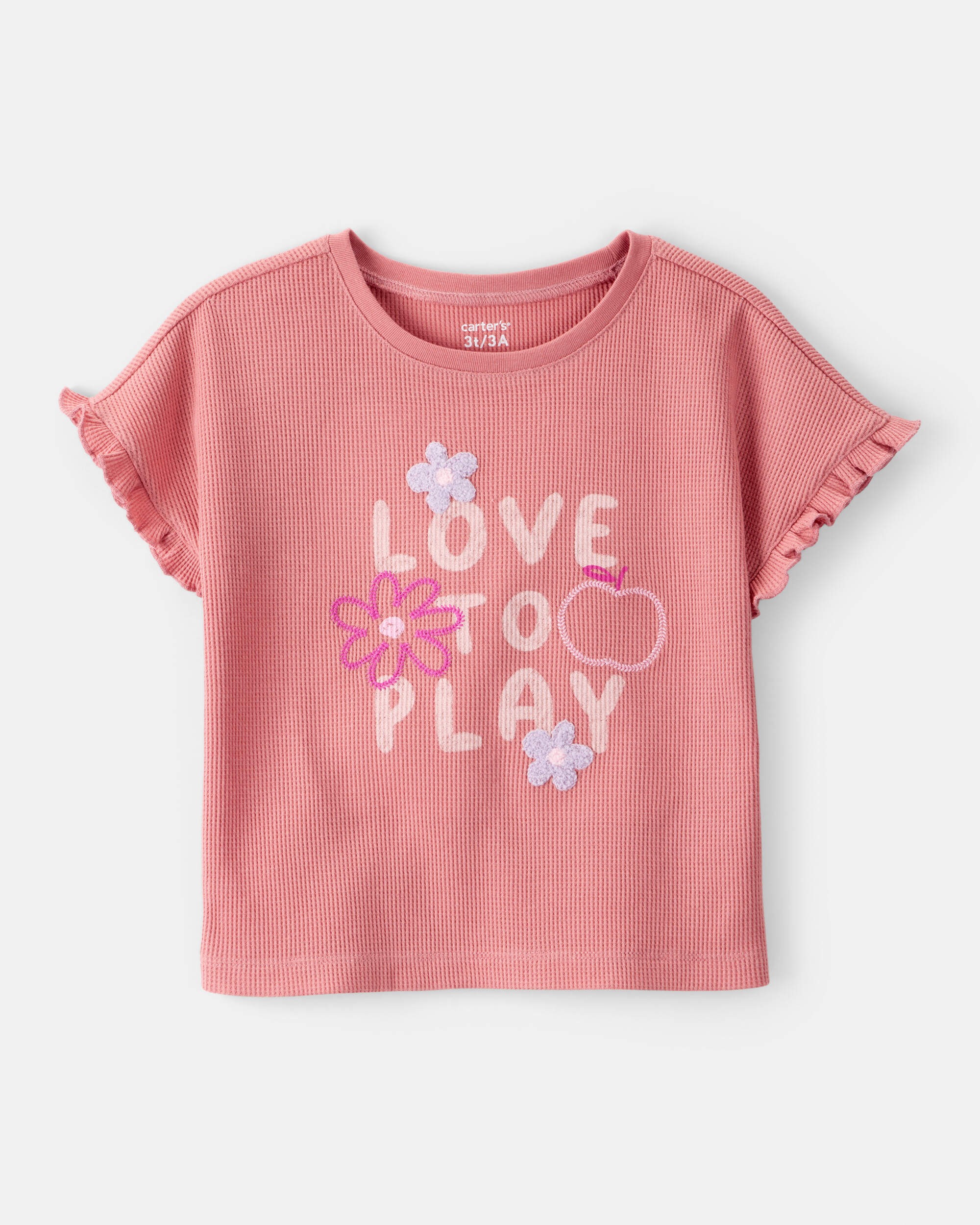 Toddler Girl Love To Play Short-Sleeve Graphic Tee - Pink