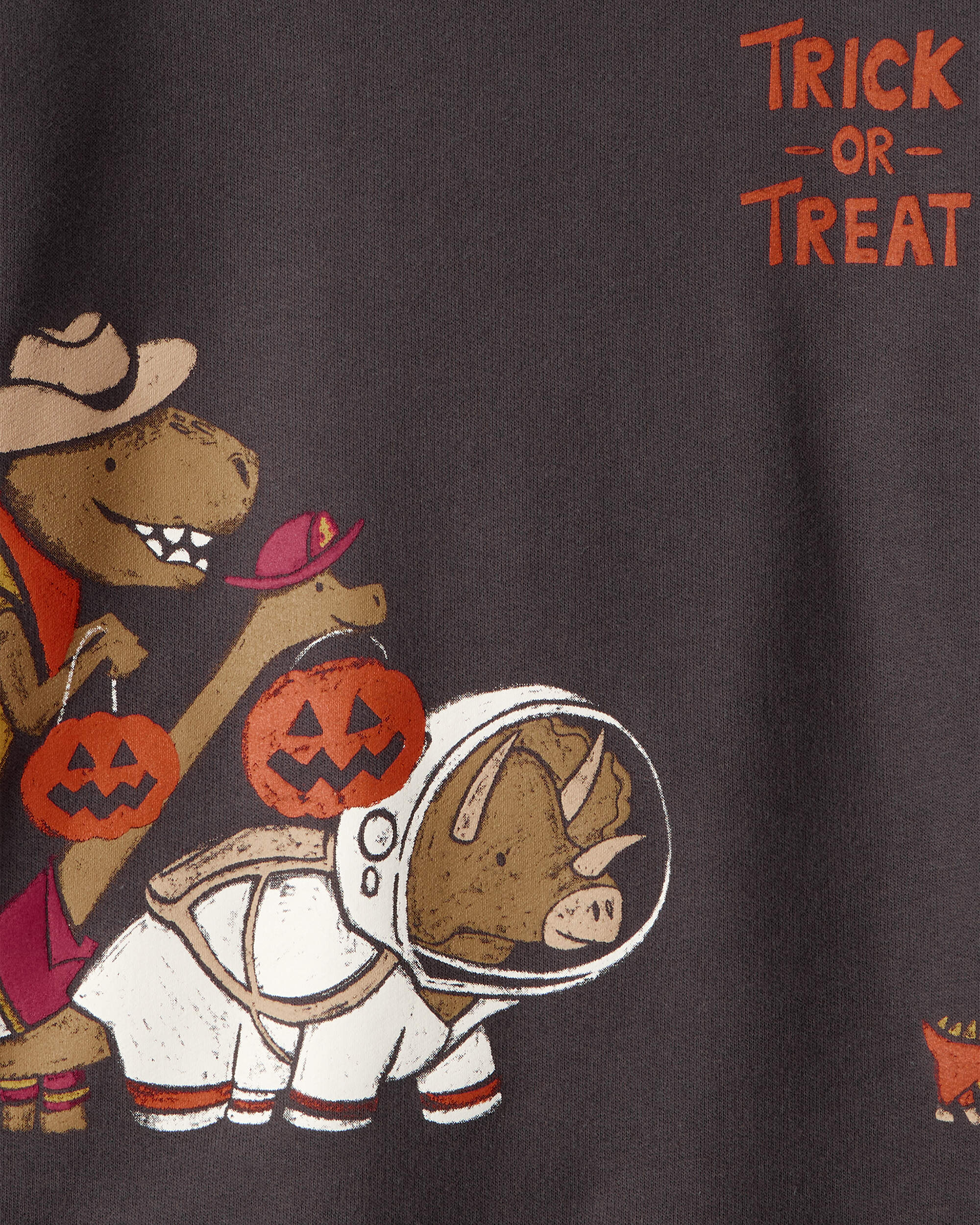 Toddler Boy Halloween Trick or Treat Dinosaur Pullover