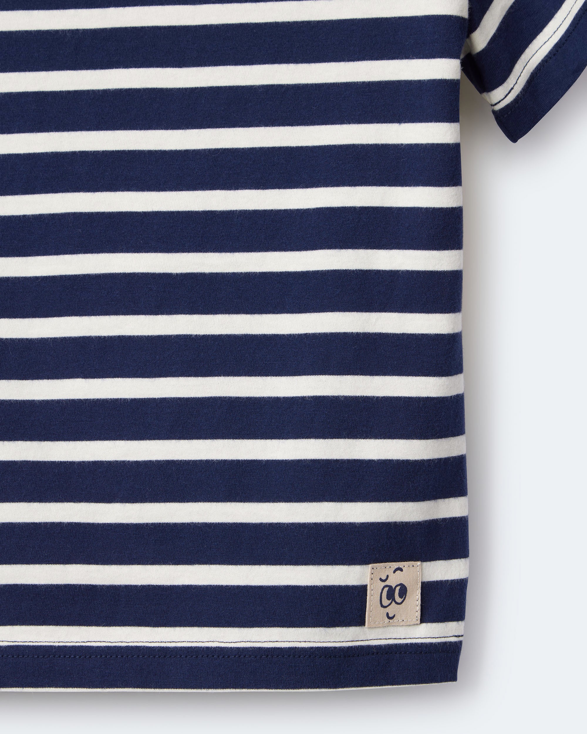 Toddler Striped Short-Sleeve Relaxed Subway Tee - Navy