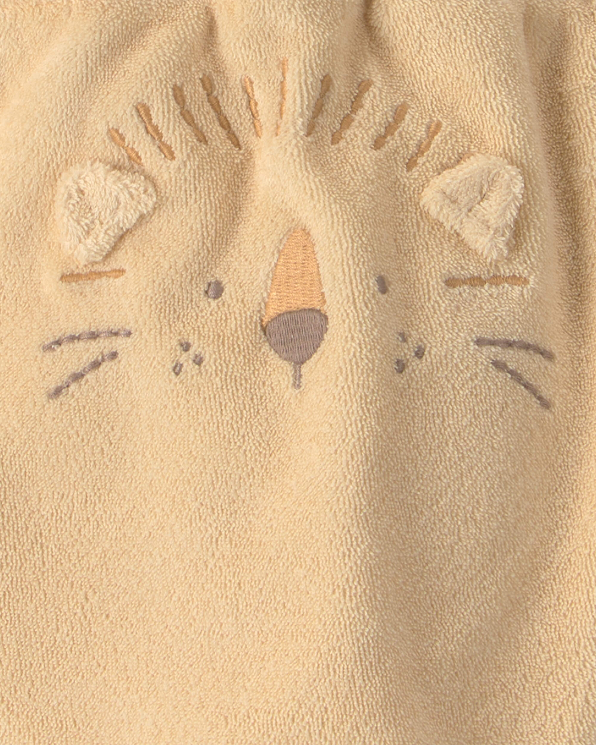 Baby 3-Piece Lion Terry Short-Sleeve Layering Set - Yellow