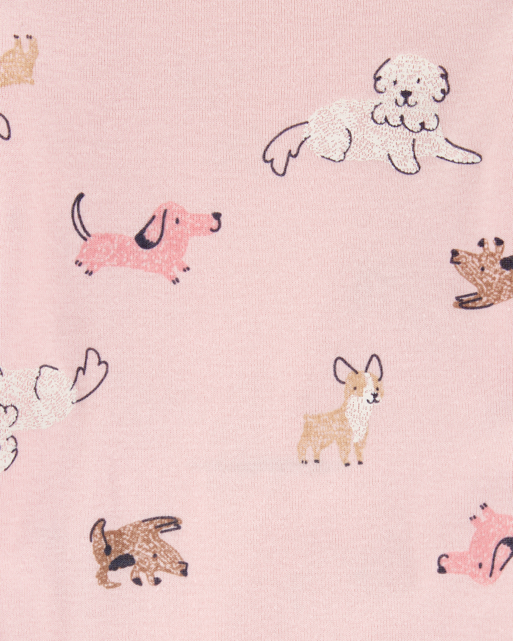 Baby Girl 4-Pack Puppy Long Sleeve Bodysuits