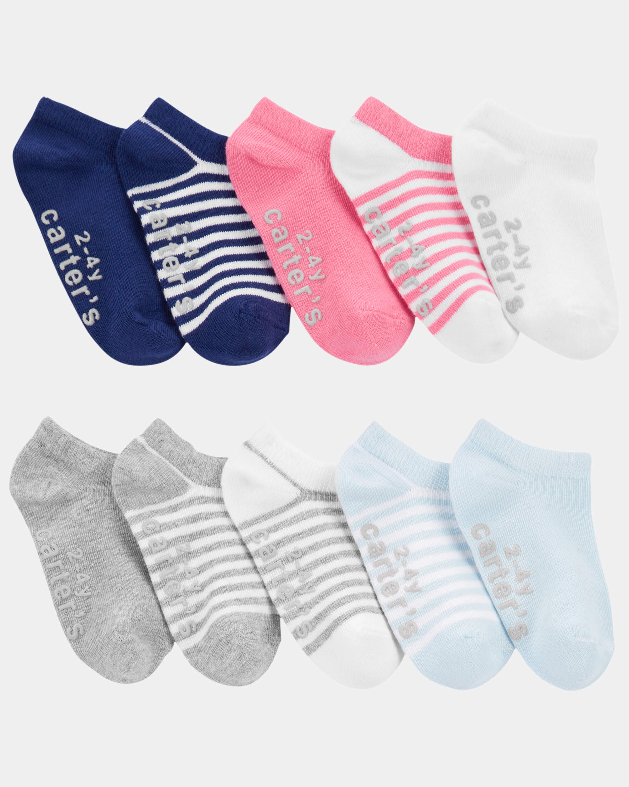Toddler 10-Pack No-Show Socks