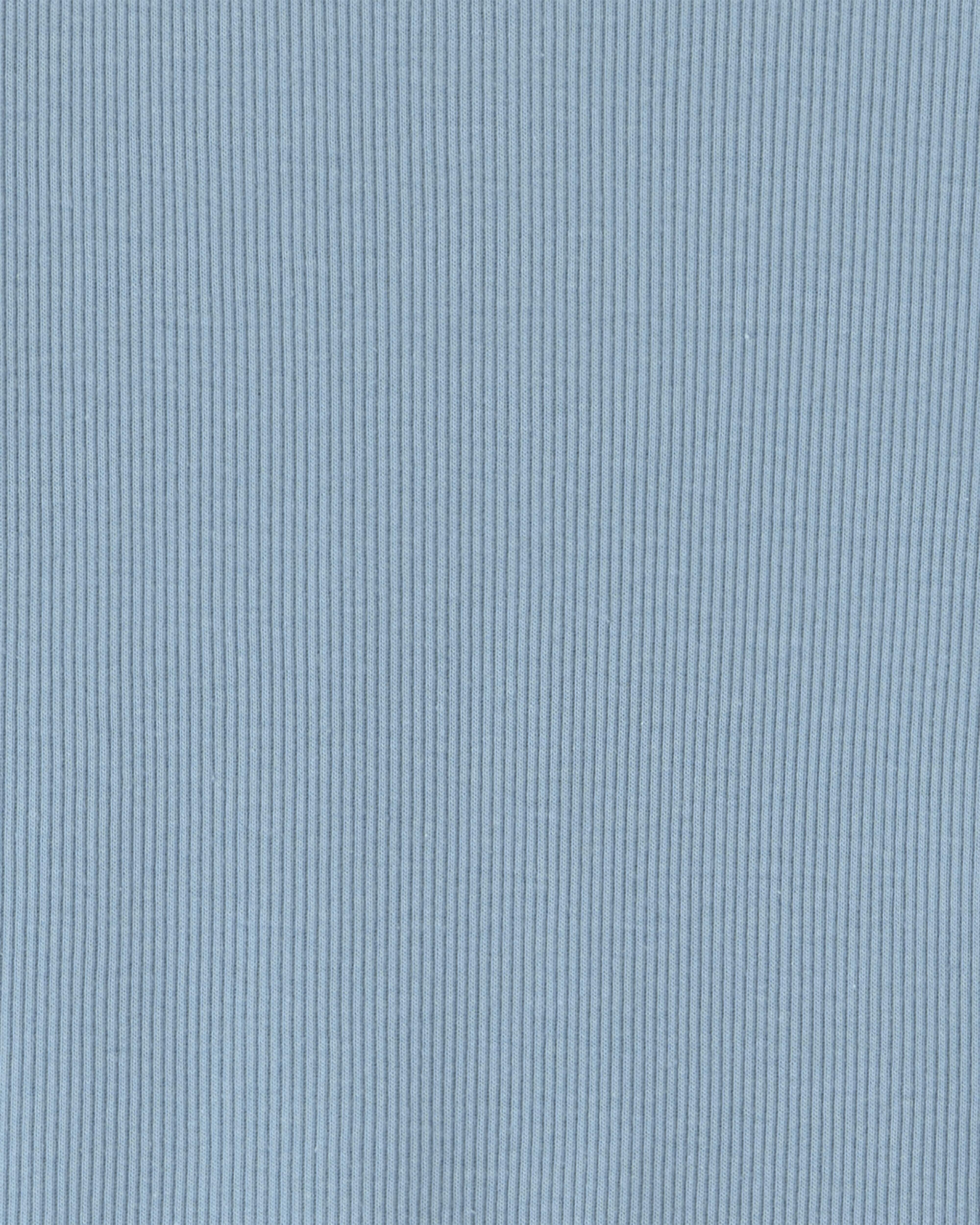 Girls Long-Sleeve Rib Top - Blue