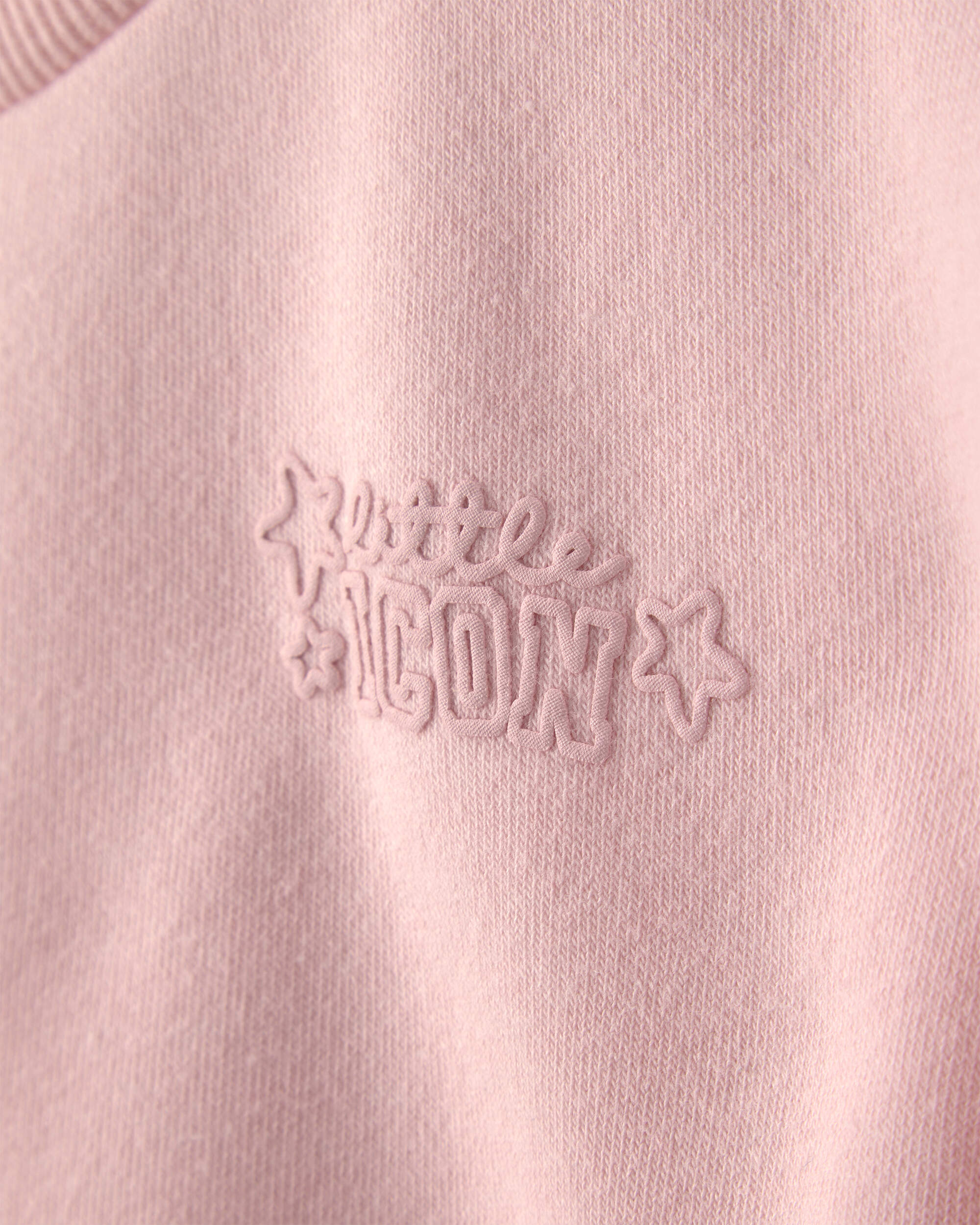 Toddler Girl 'Little Icon' Fleece Pullover Sweatshirt - Pink