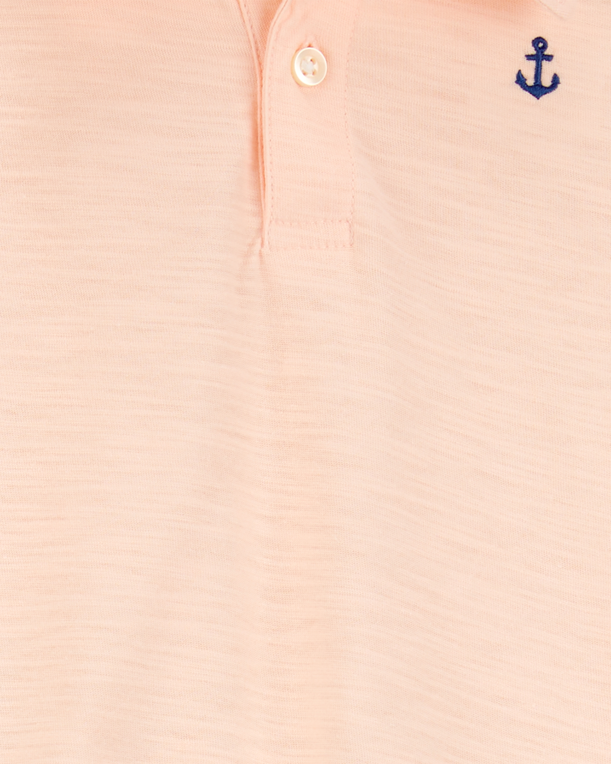Toddler Boy 2-Piece Anchor Polo Outfit Set - Orange/Blue