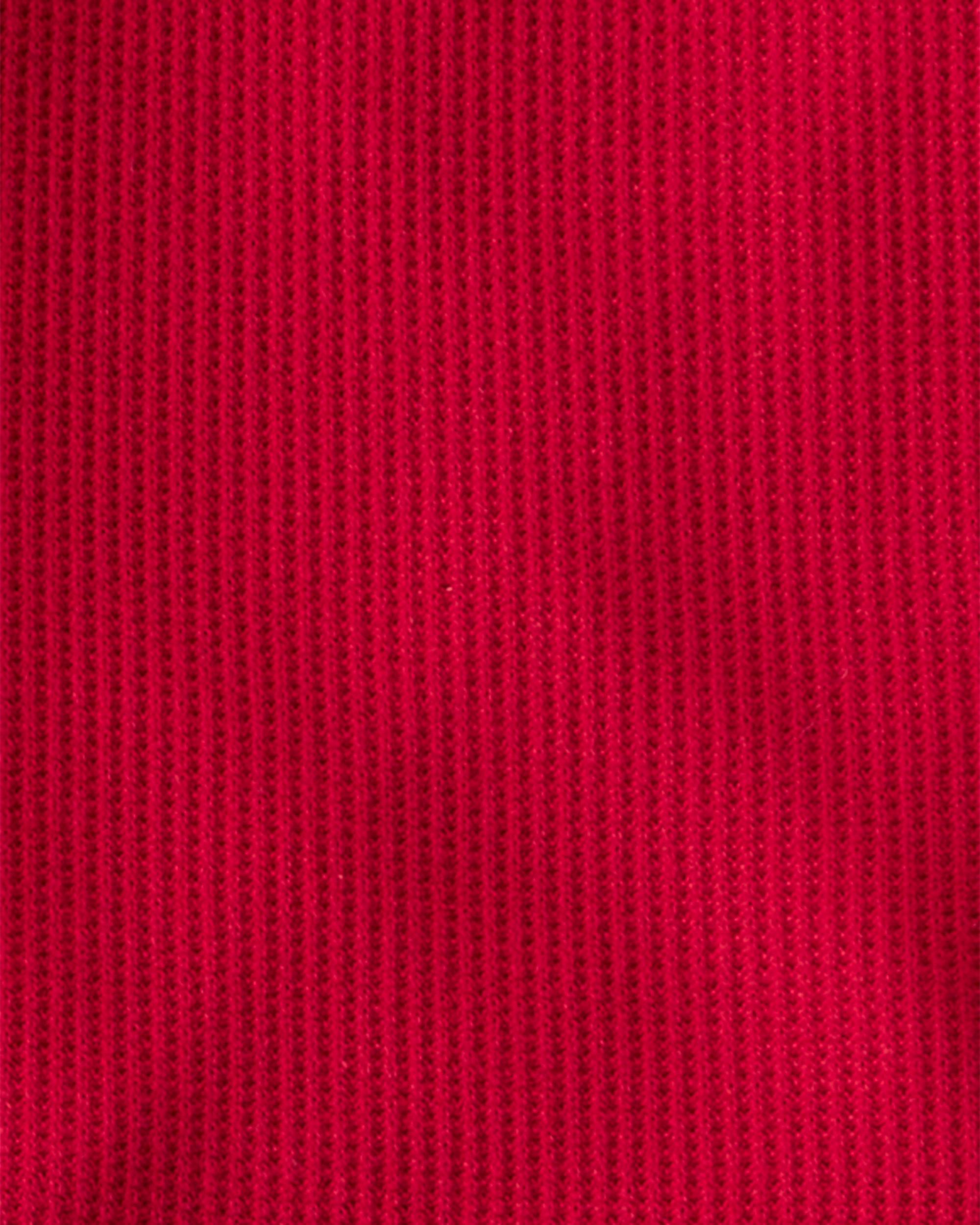 Kid Holiday Red PurelySoft Long-Sleeve Snug Fit 2-Piece Pajamas