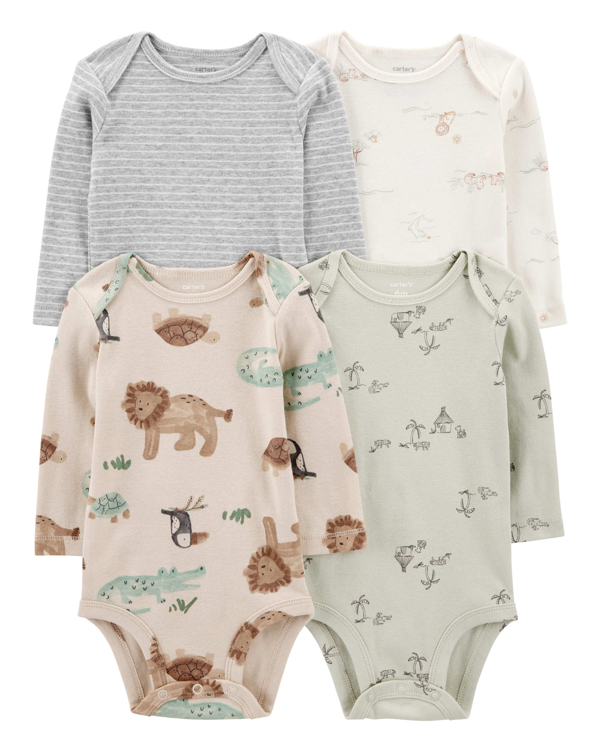 Baby 4-Pack Original Long-Sleeve Bodysuits