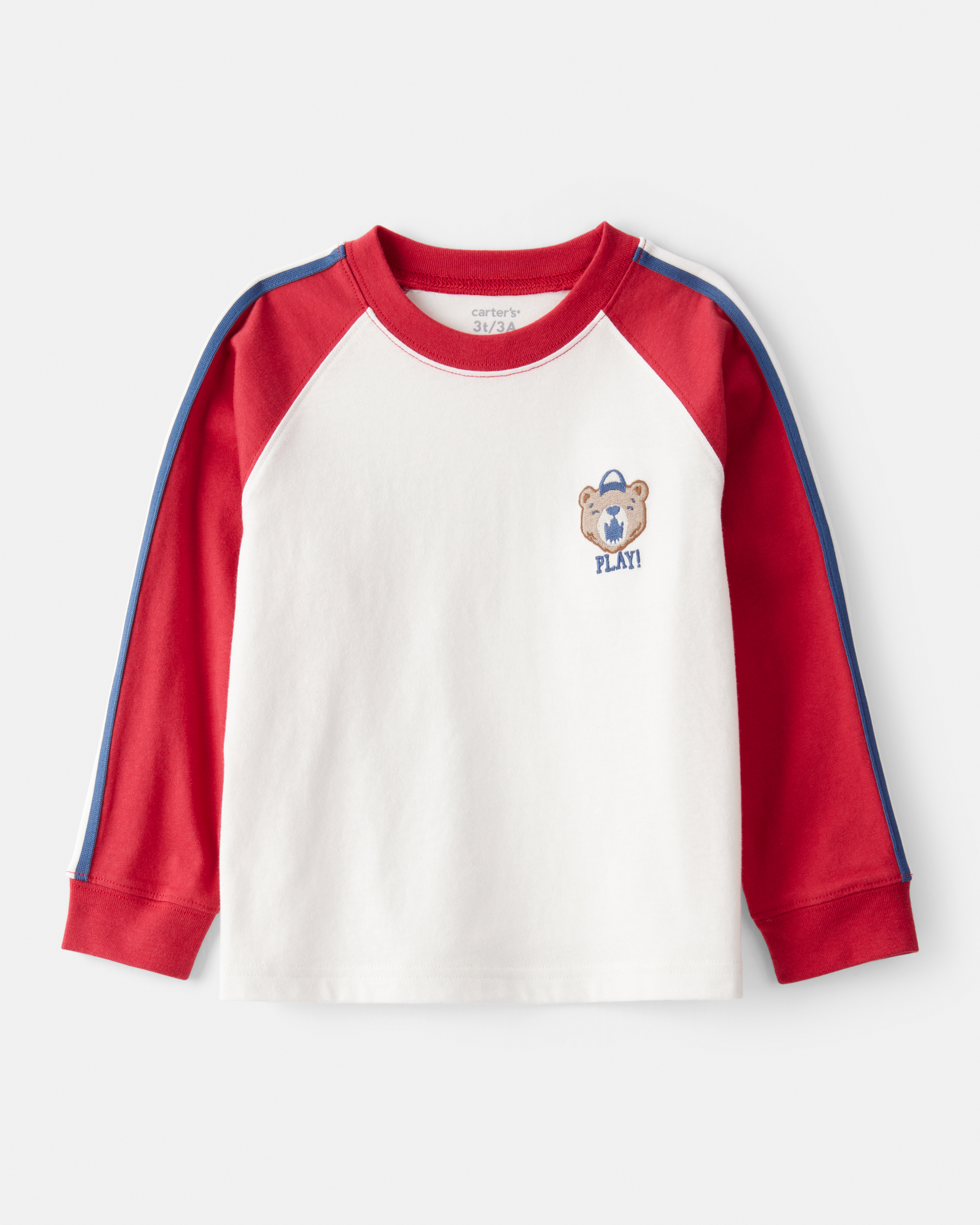 Toddler Boy Play Long-Sleeve Tee – White