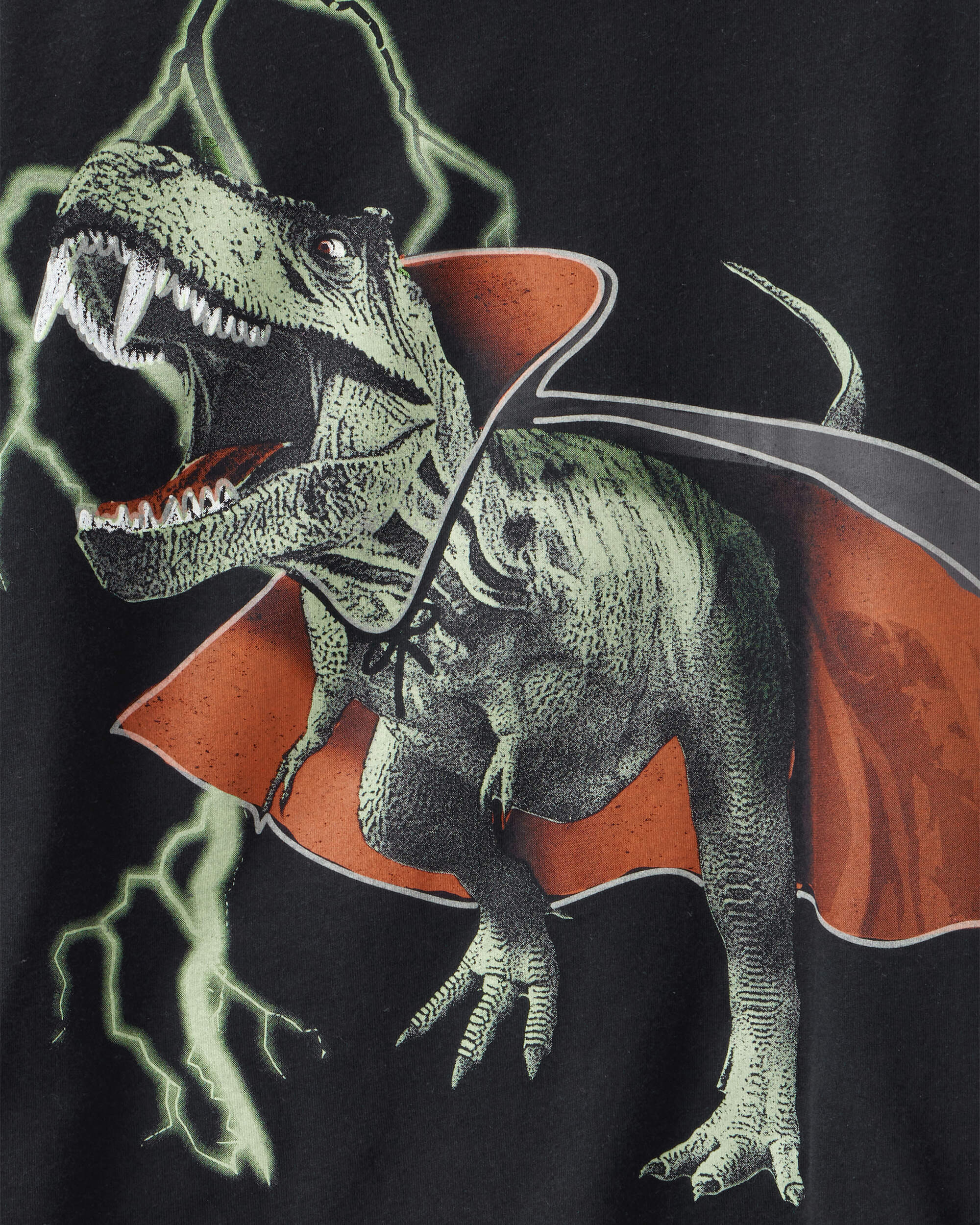 Kid Vampire Dinosaur Long-Sleeve Graphic Tee