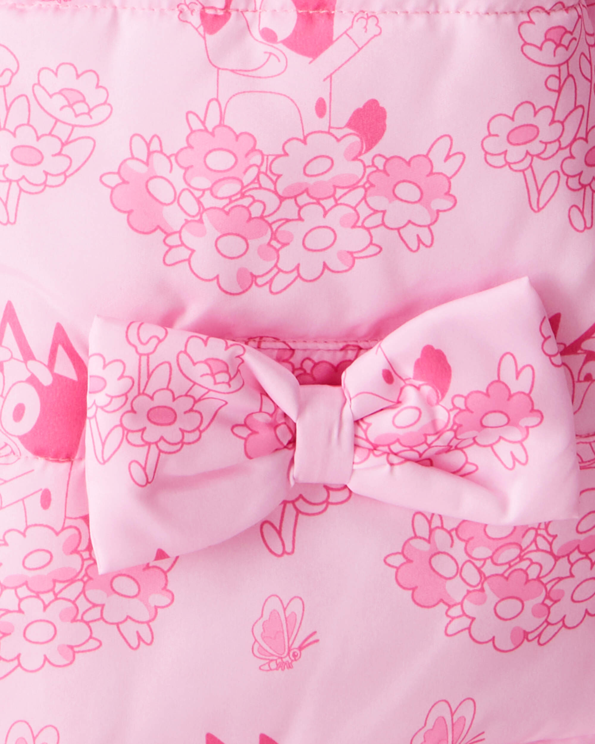 Toddler Girl Bluey™ Hooded Heavyweight Winter Jacket - Pink