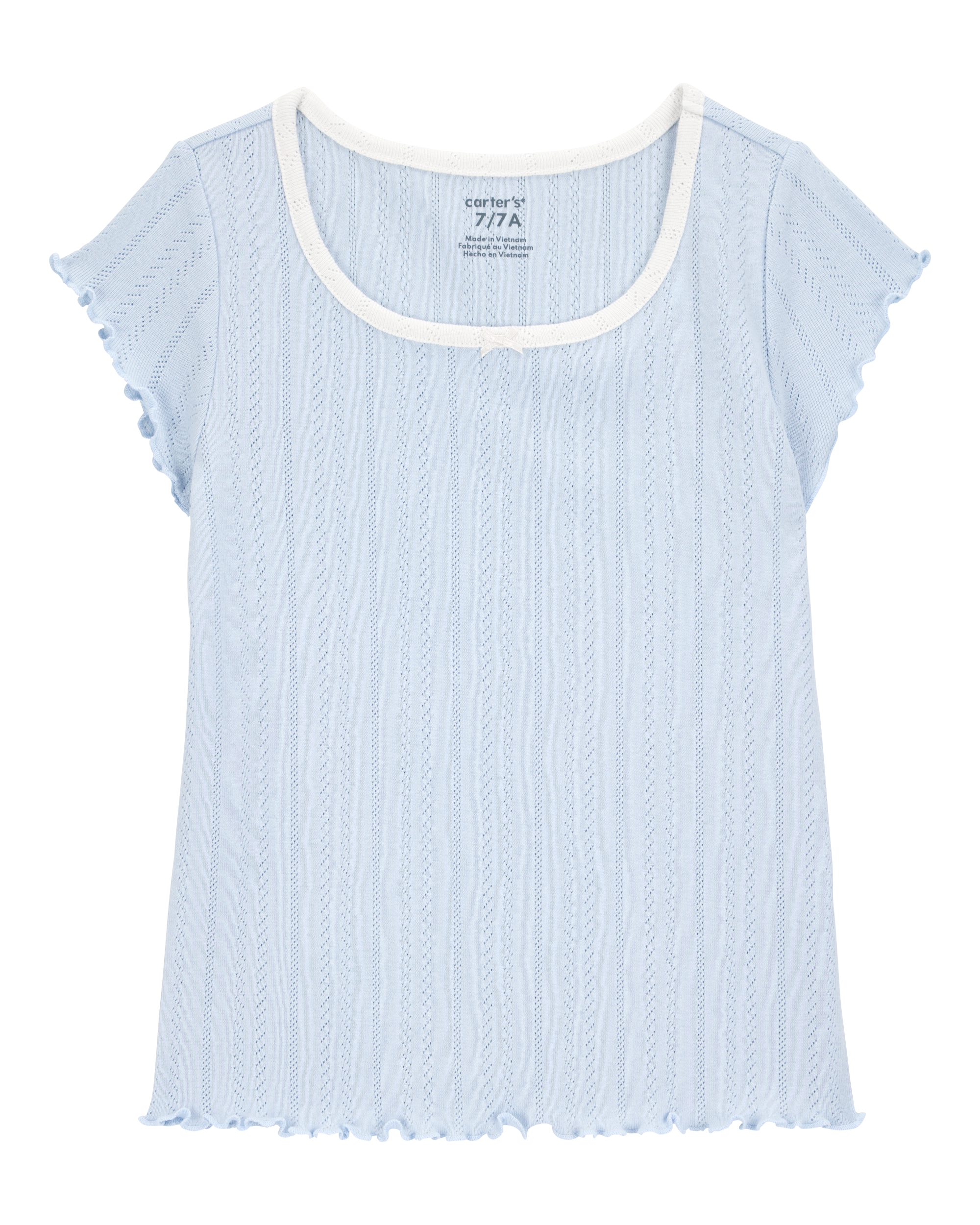 Kid Pointelle Baby Tee