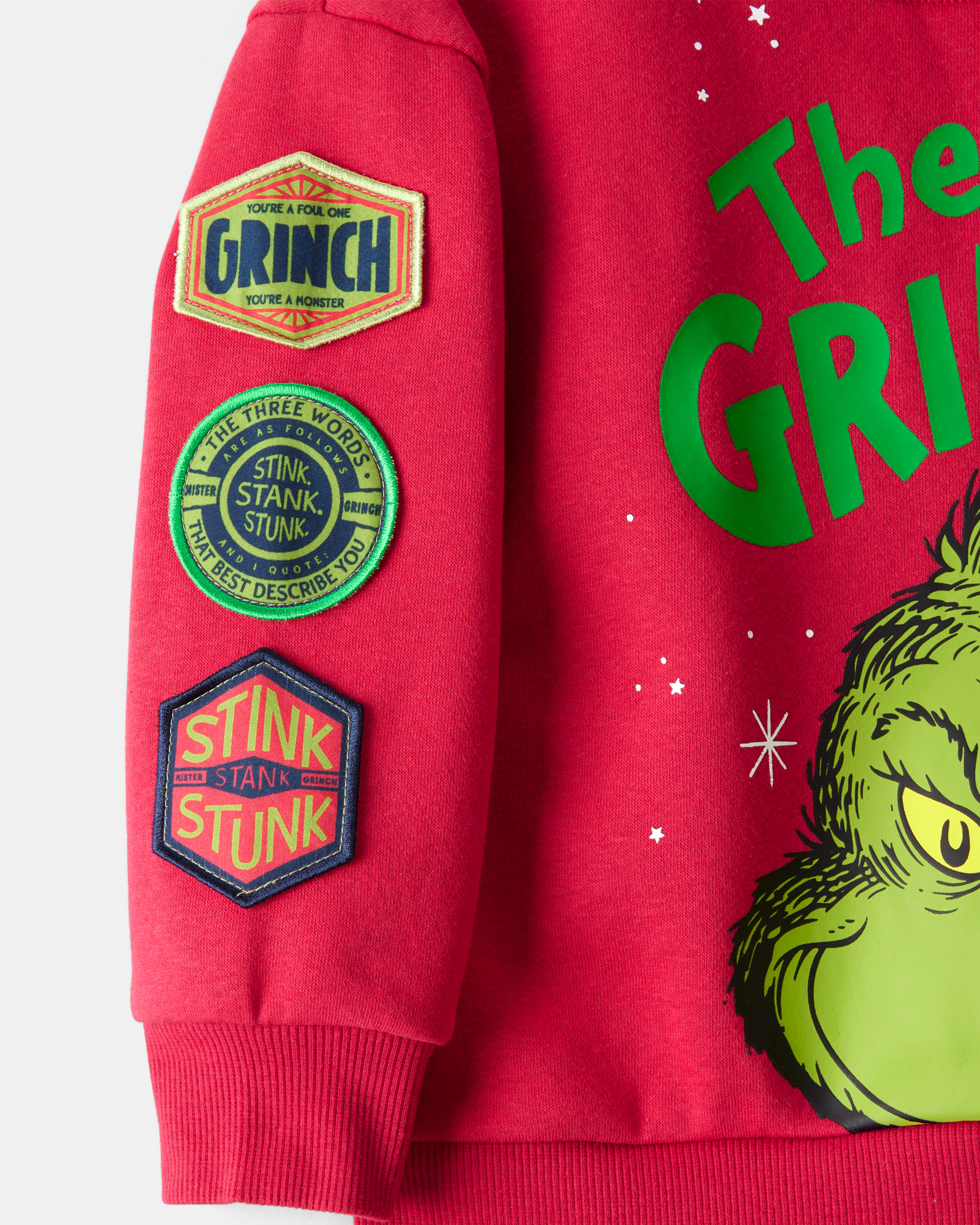 Toddler Christmas Dr. Seuss™ The Grinch Pullover Sweatshirt - Red