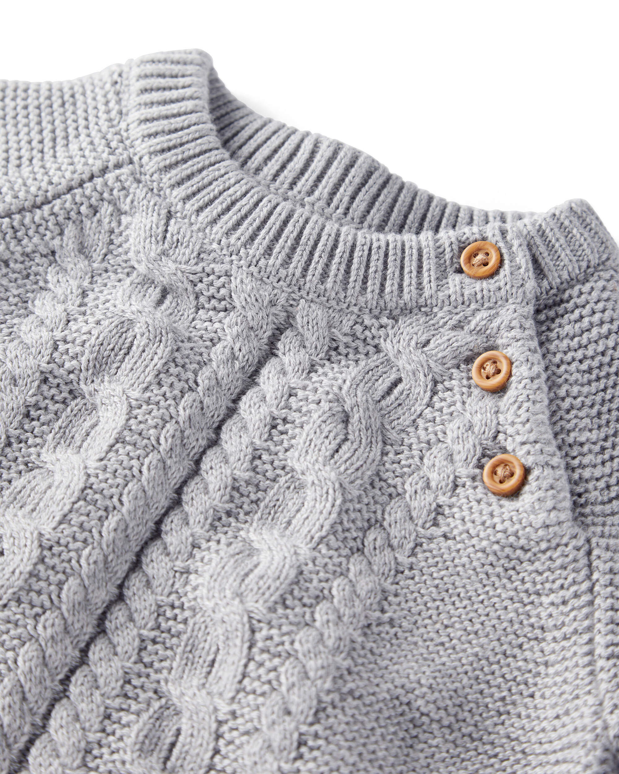 Baby Organic Cotton Cable Knit Sweater Set