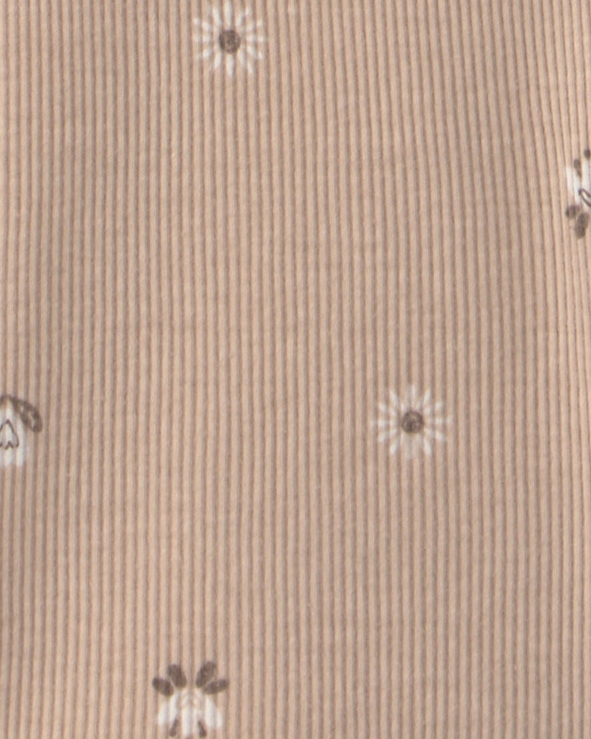 Toddler Girl 2-Piece Flower Floral Sleeveless Top & Pant Set - Cream