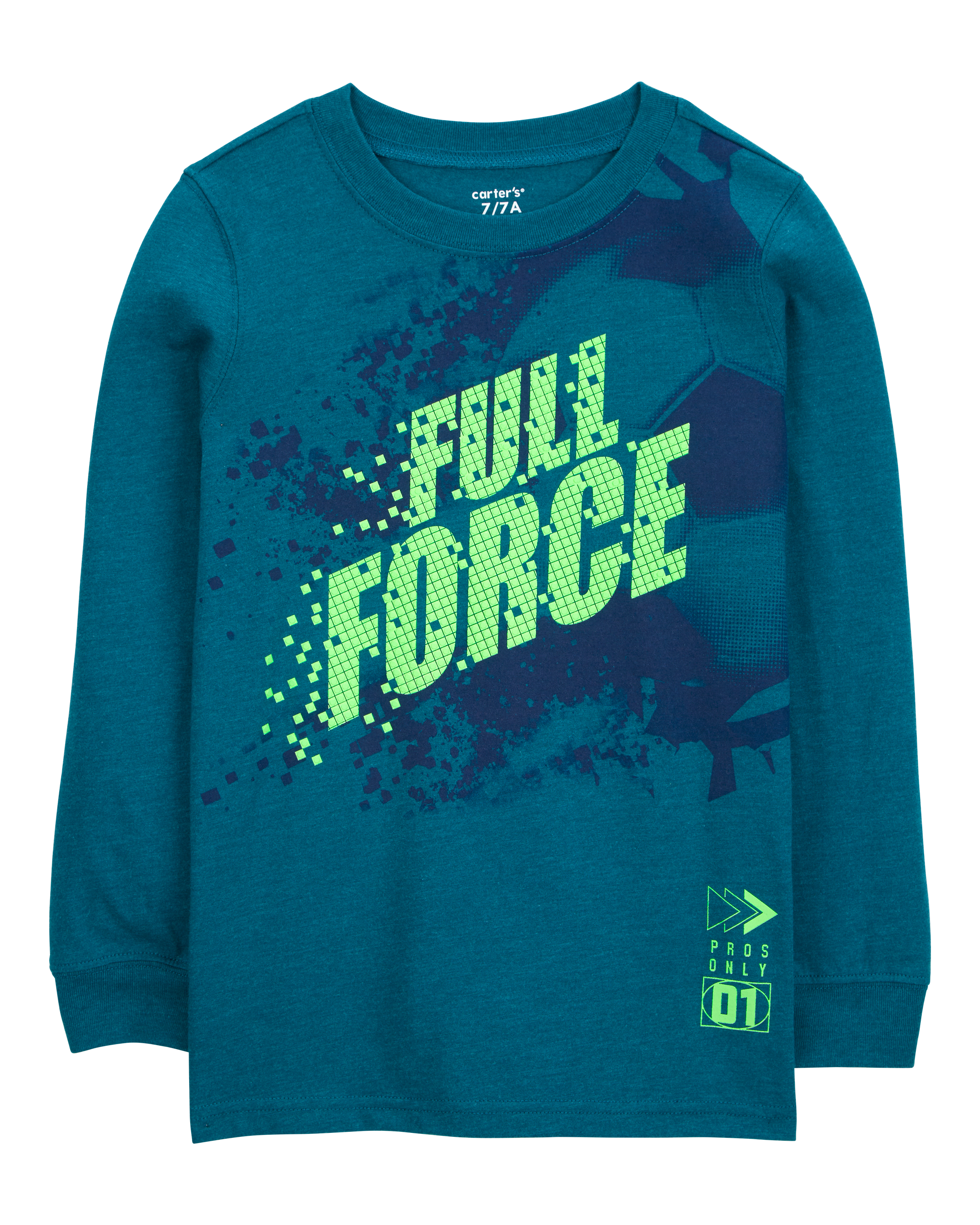 Kid Soccer Long-Sleeve Tee - Green