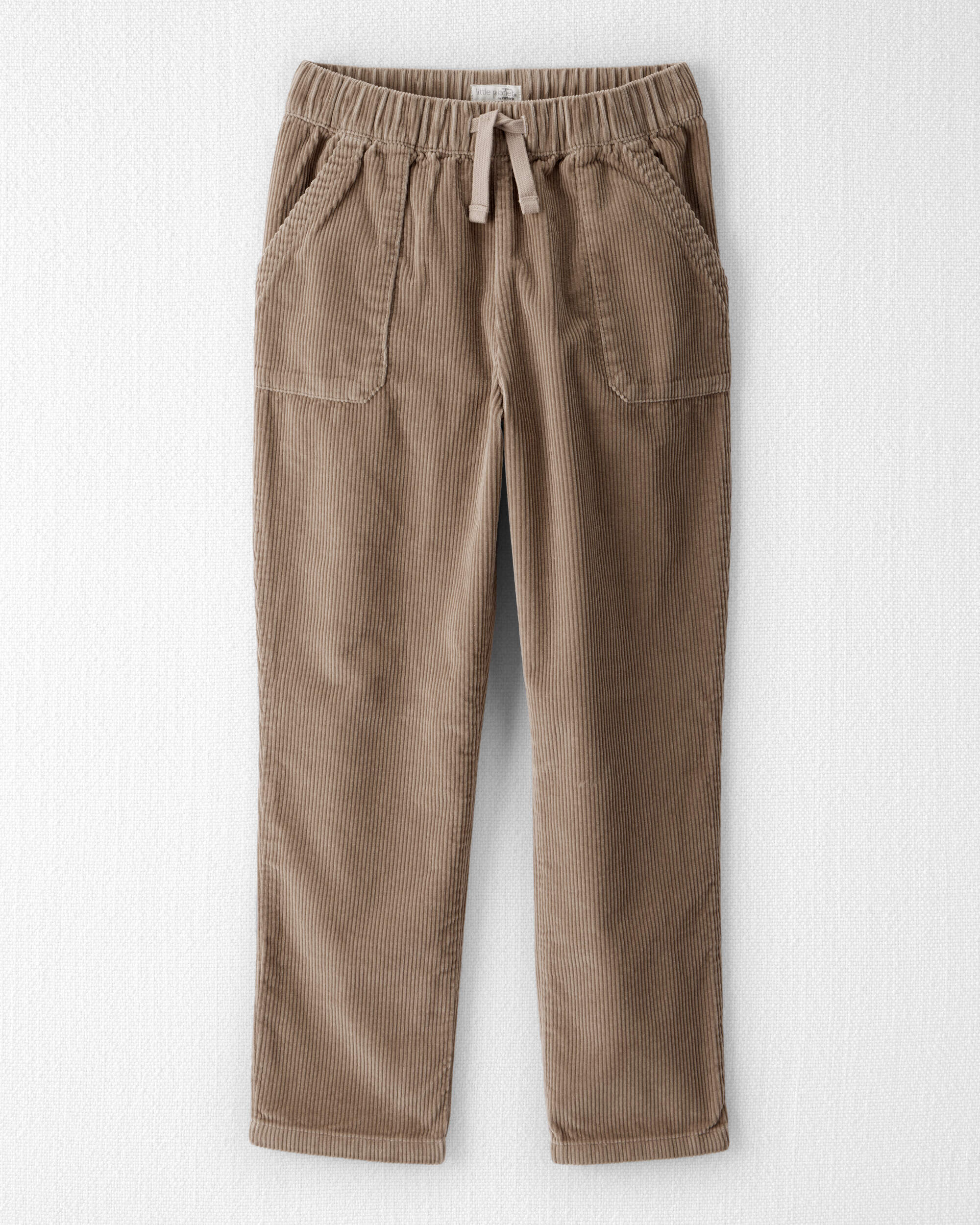 Kid Organic Cotton Corduroy Drawstring Pants