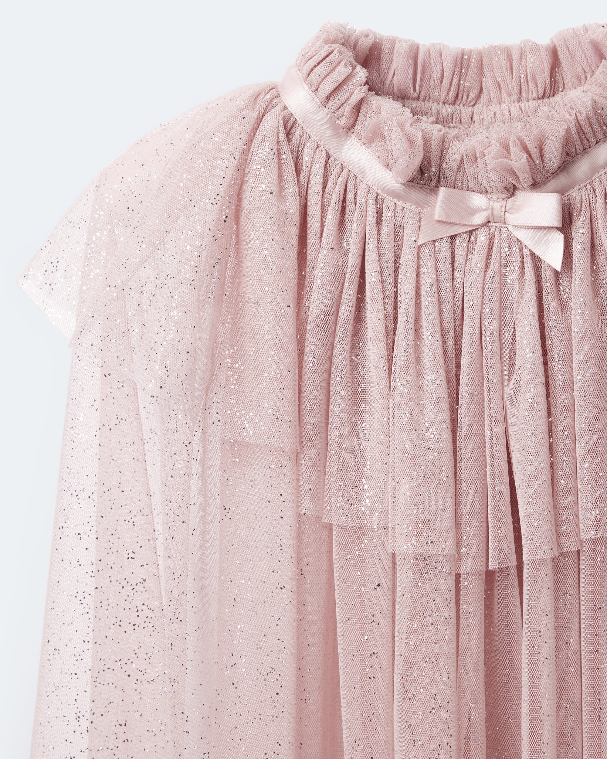 Toddler Girl Confetti Dress Up Cape - Light Pink
