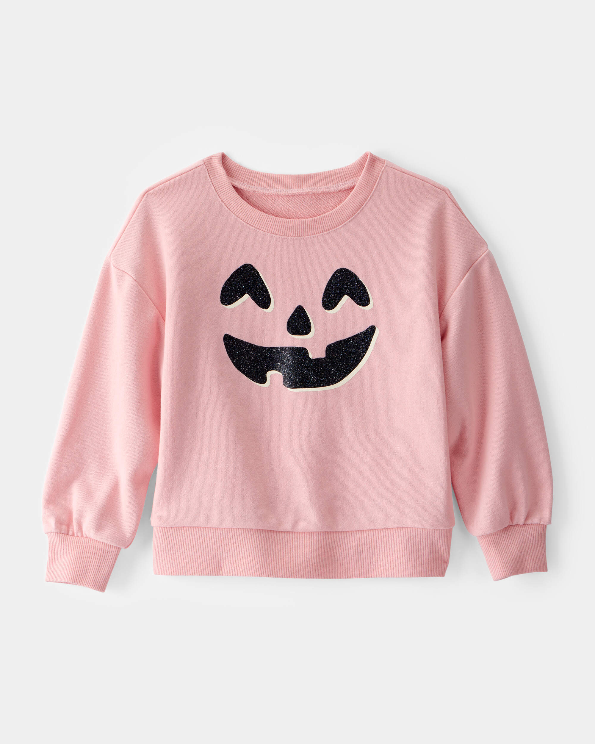 Toddler Halloween Pumpkin Crew Neck Sweatshirt