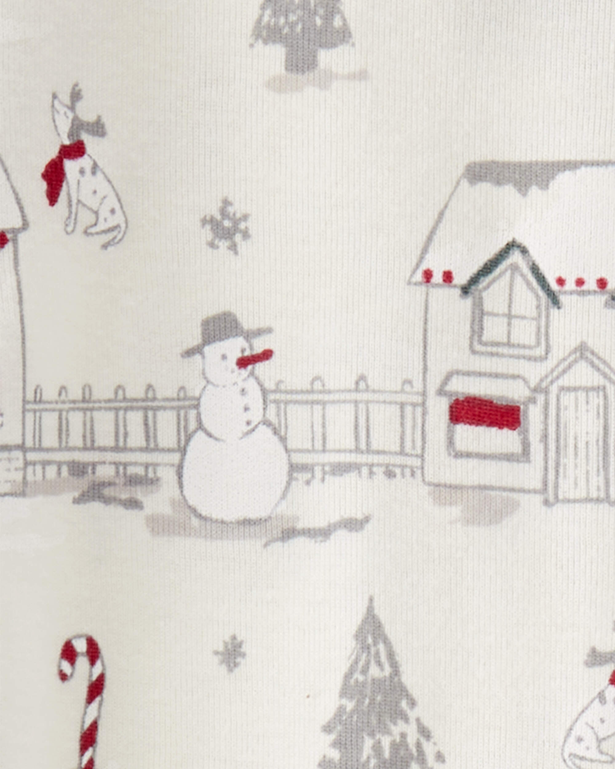 Toddler Organic Cotton Pyjamas Set Winter Village