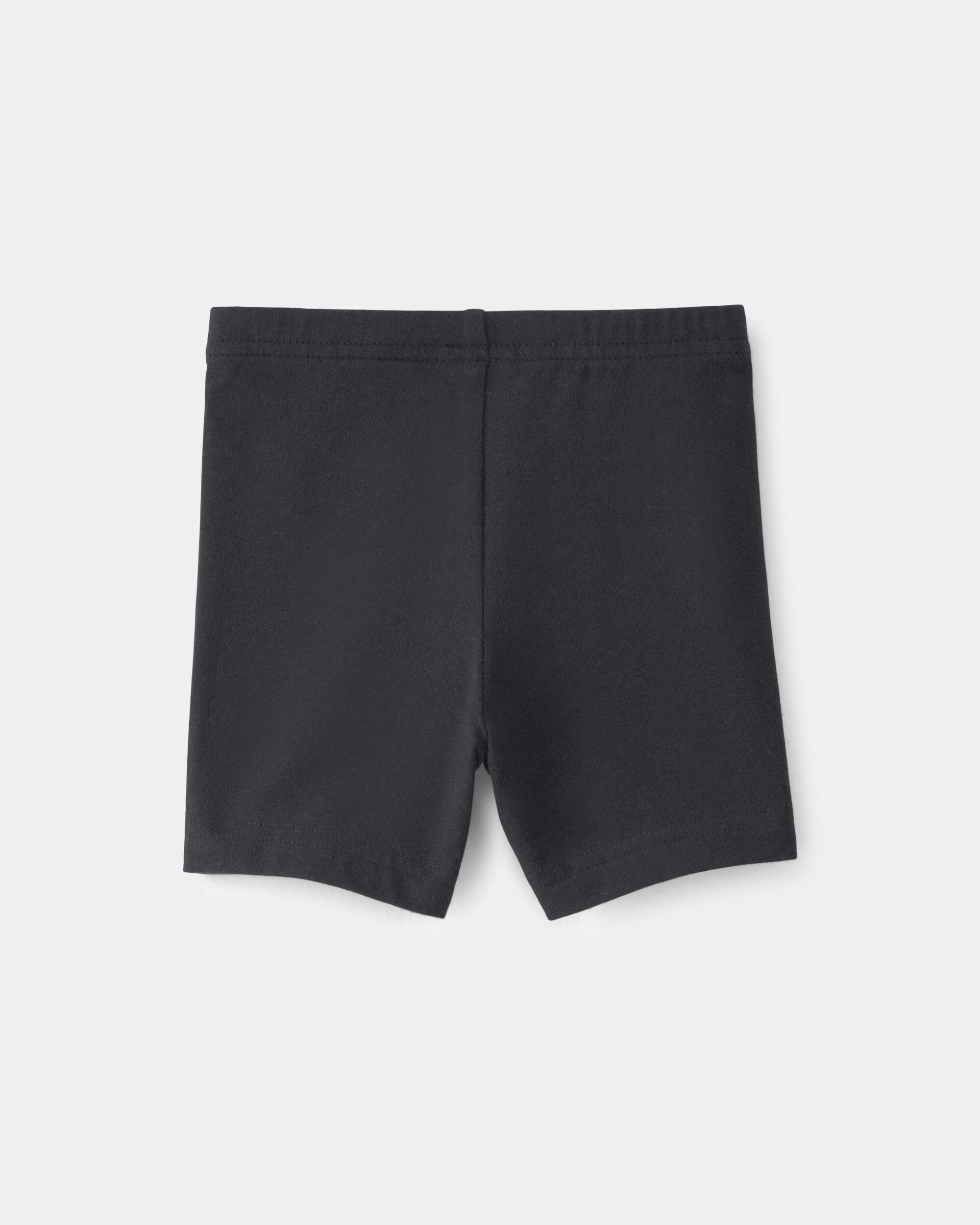 Baby Girl Solid Bike Shorts - Black