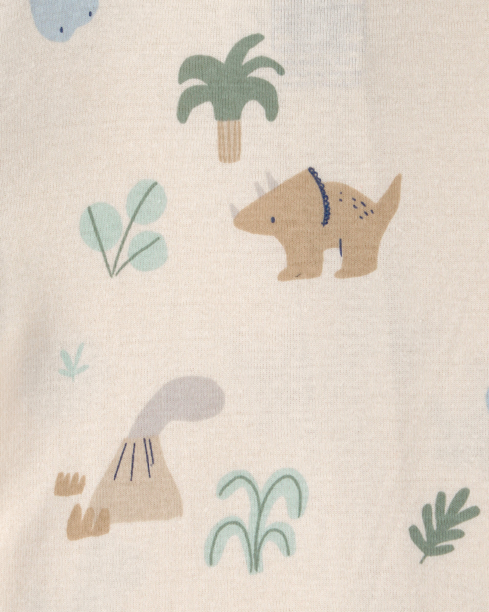 Toddler 2-Pack Dinosaur Snug Fit 1-Piece Pyjama Set - Green/Cream