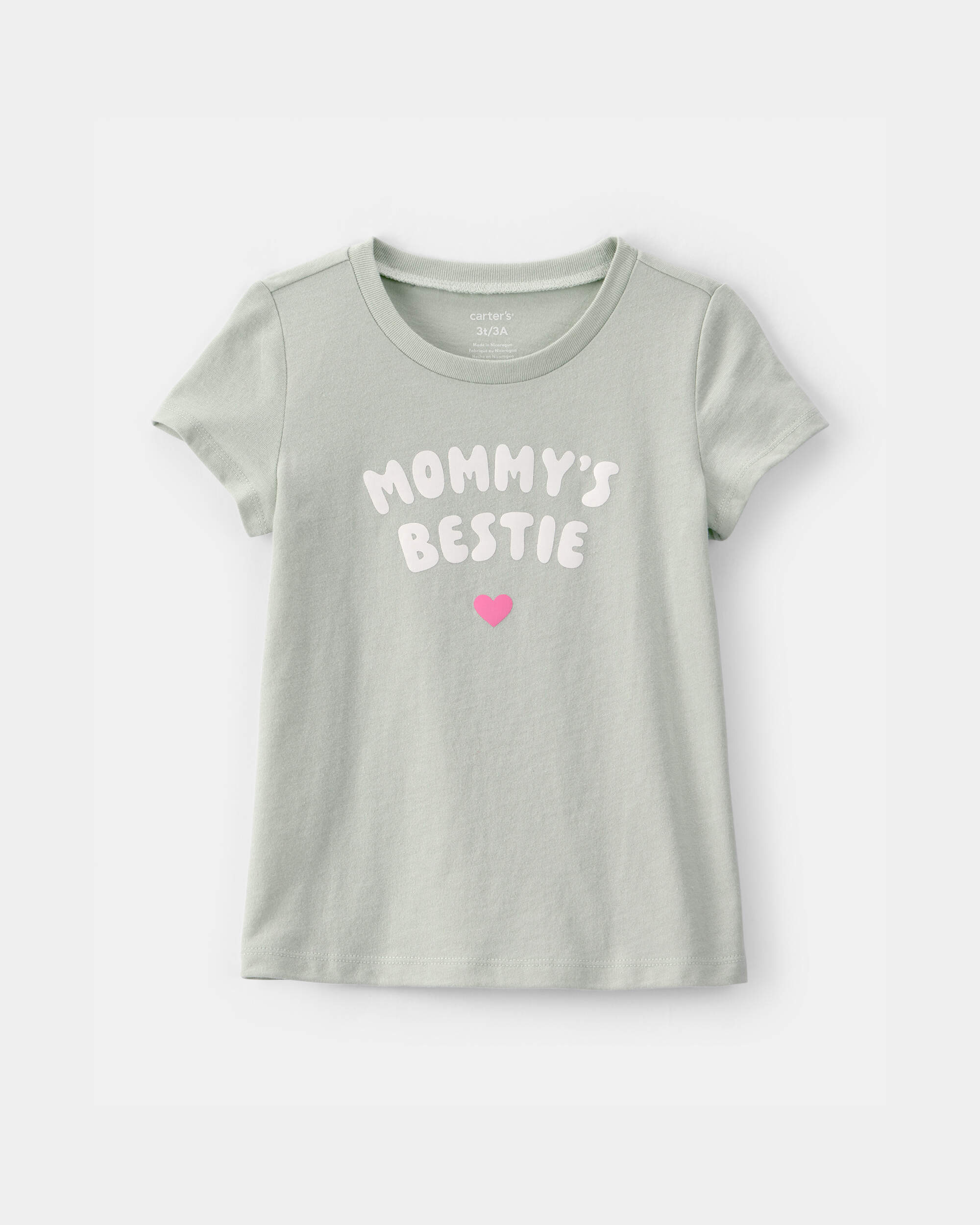 Toddler Girl 'Mommy's Bestie' Graphic Tee - Green