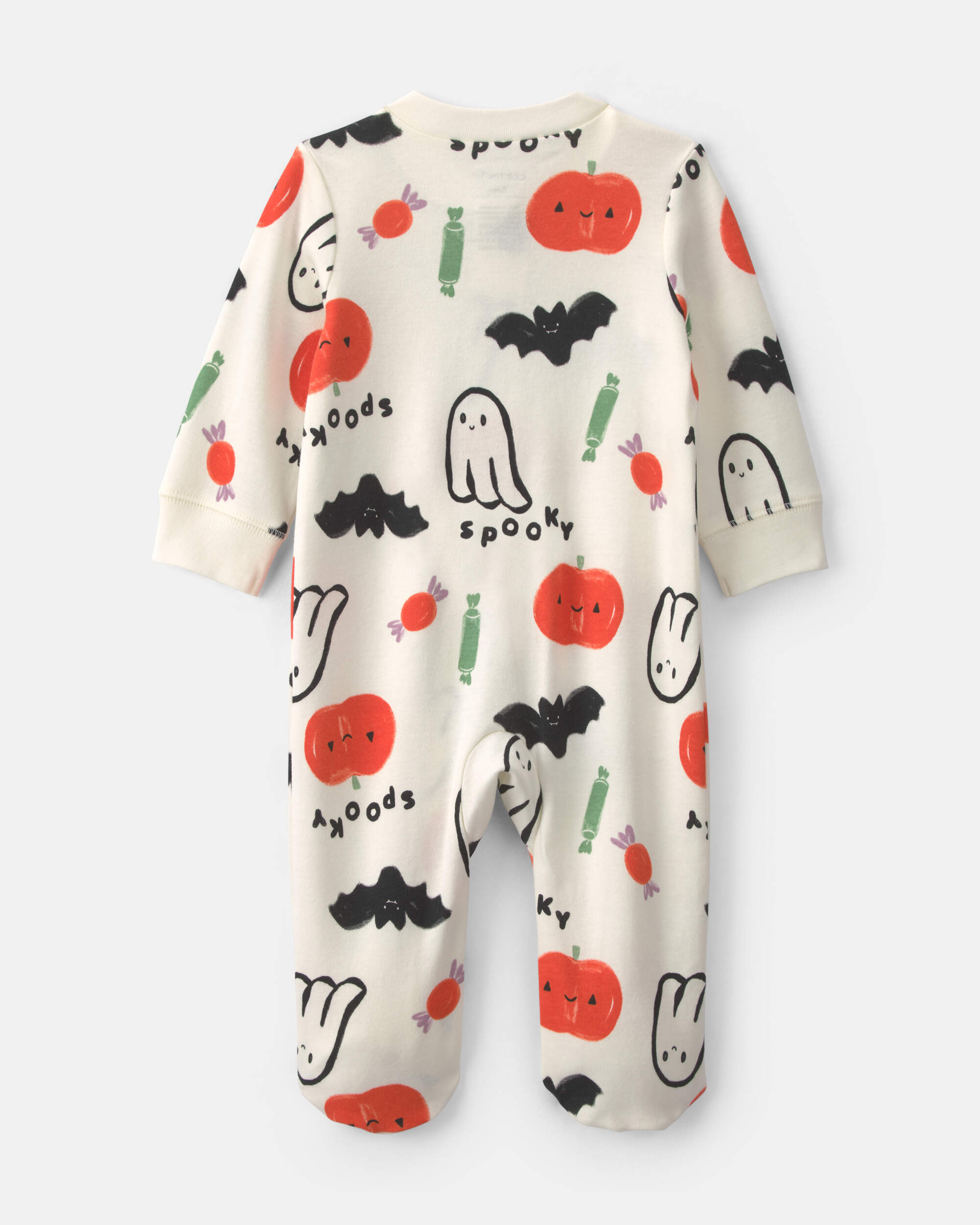Baby Halloween 100% Cotton 2-Way Zip Sleeper - Cream