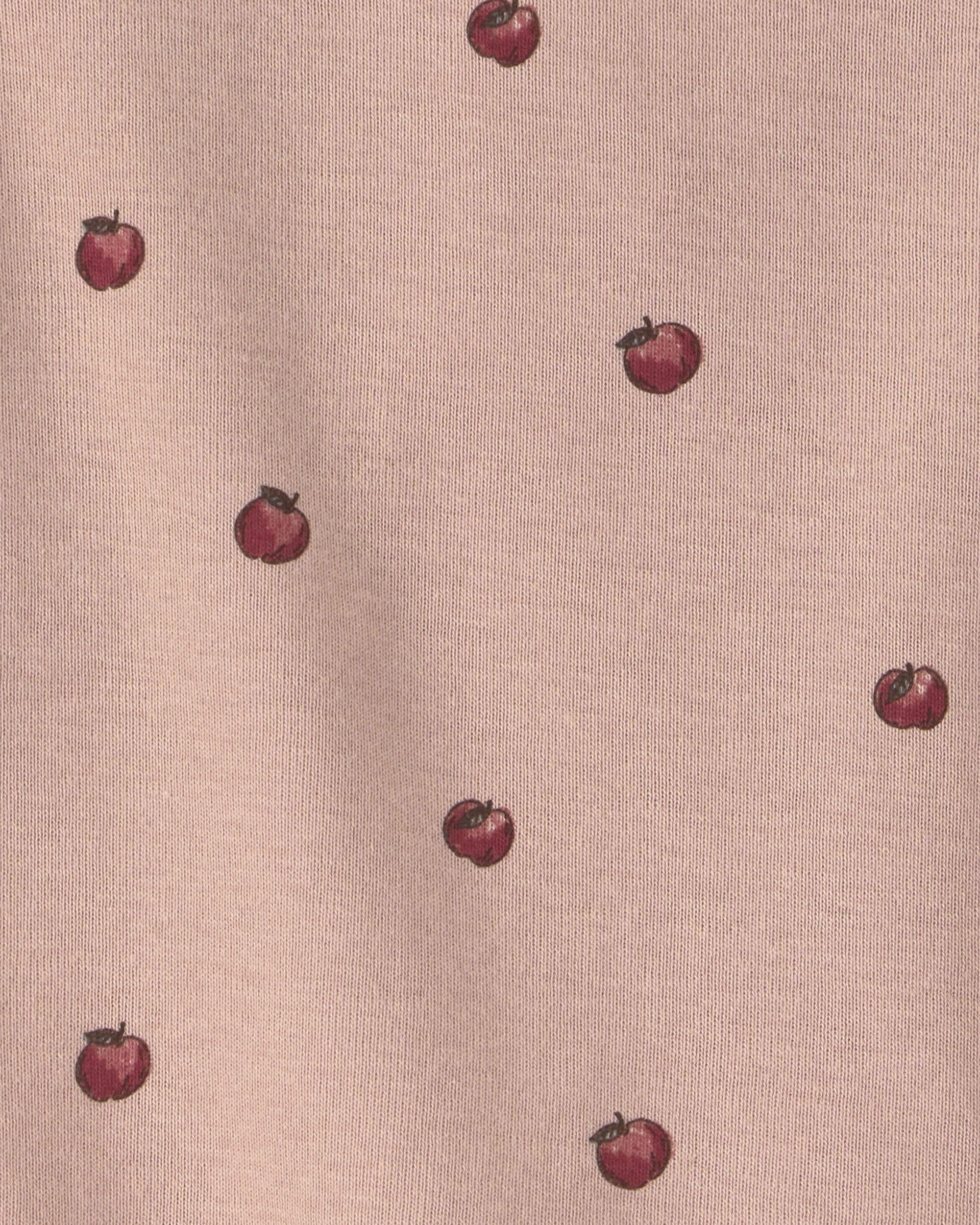 Baby Girl 2-Piece Organic Cotton Pajamas Pink Apples