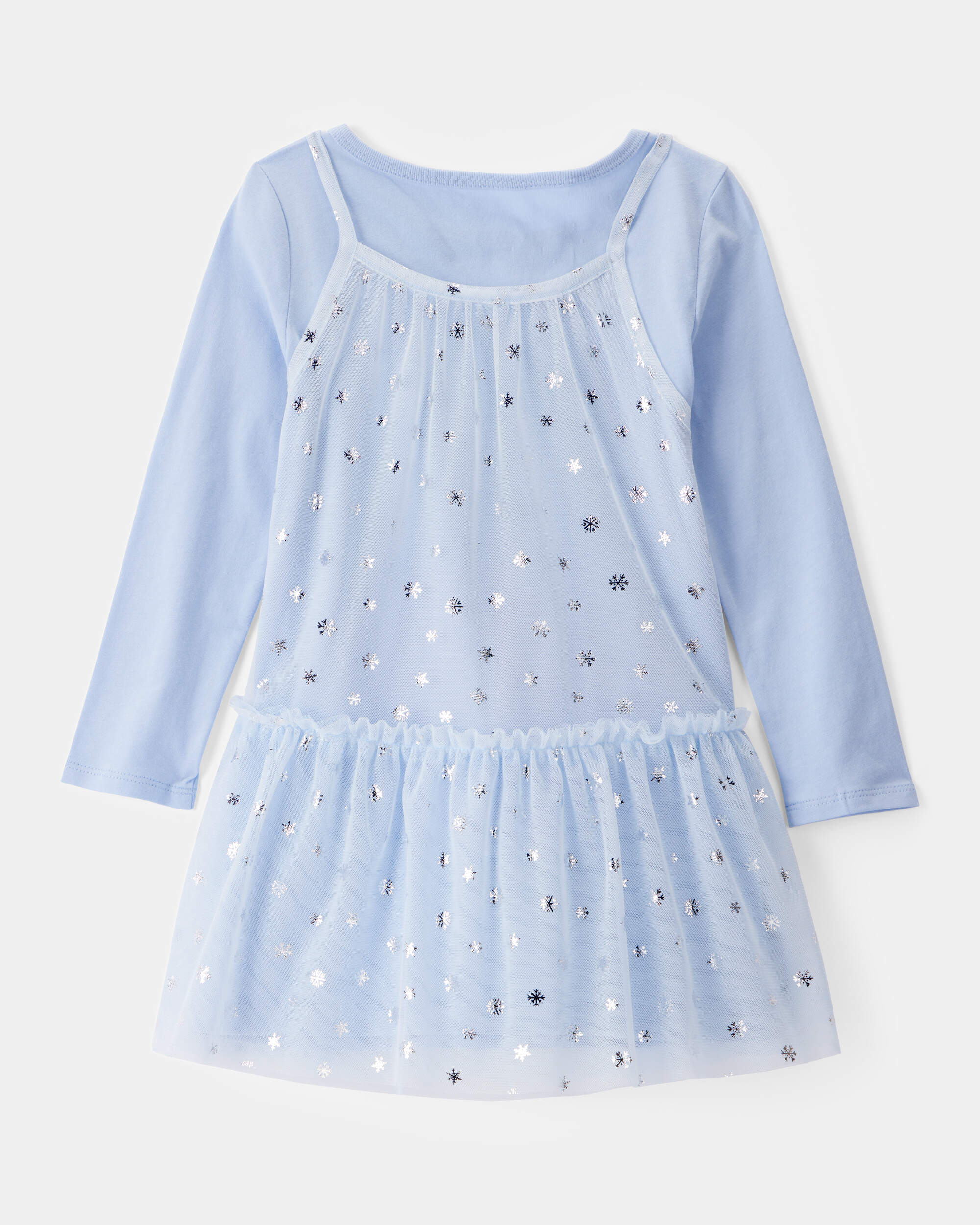 Toddler Girl Snowflake Ice Queen Tulle Dress
