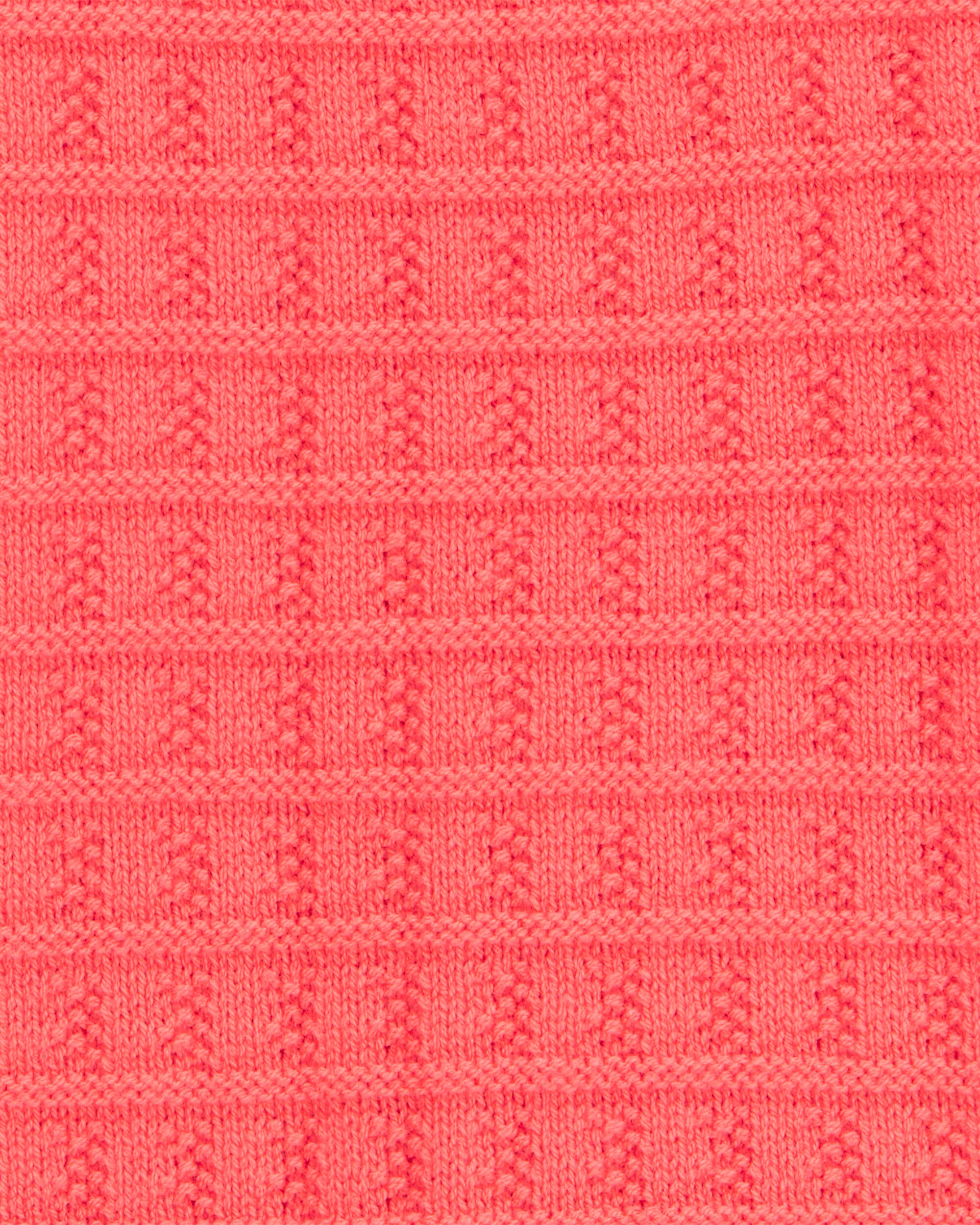 Kid Orange Knit Tank Top