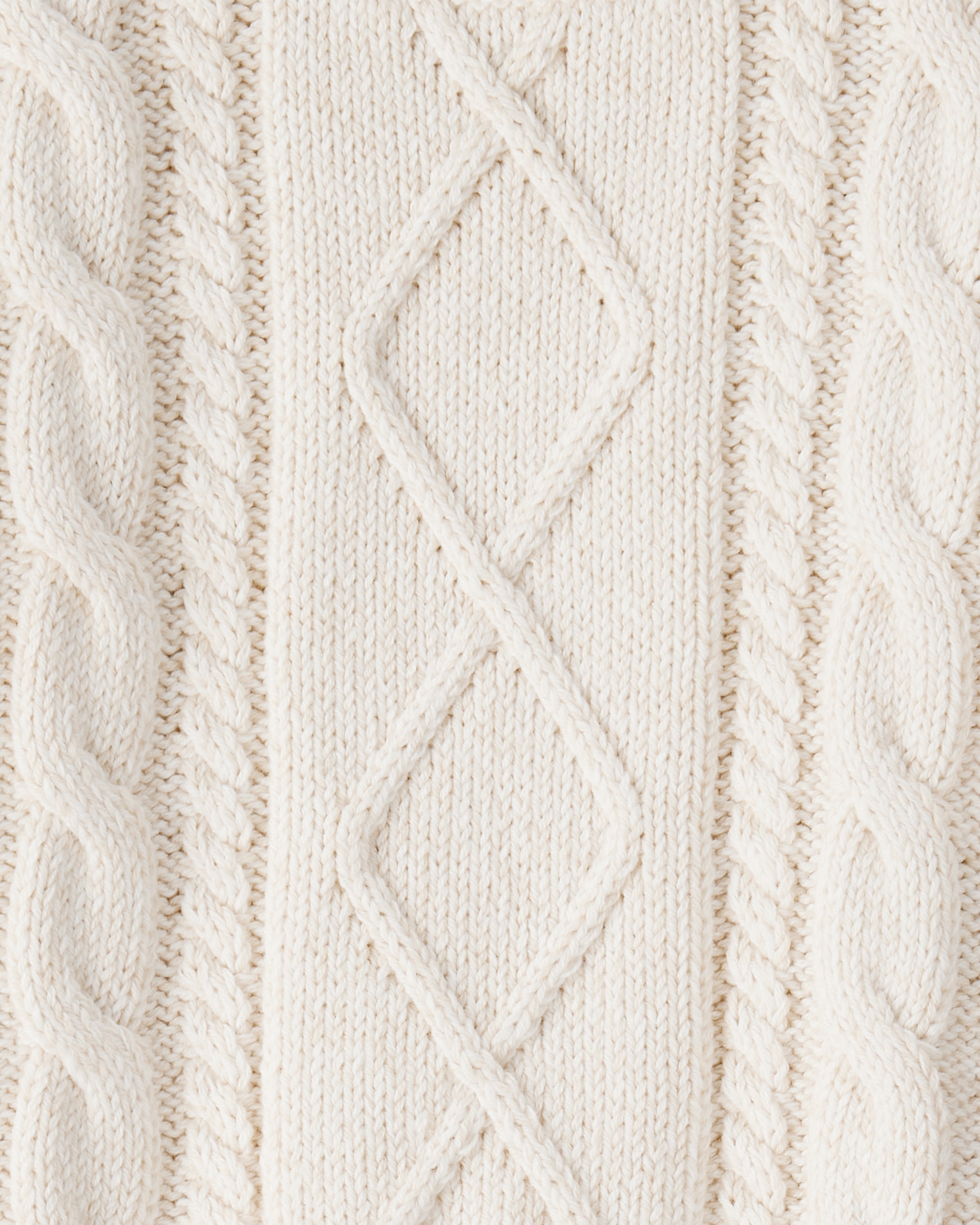 Baby Organic Cotton Cable Knit Sweater