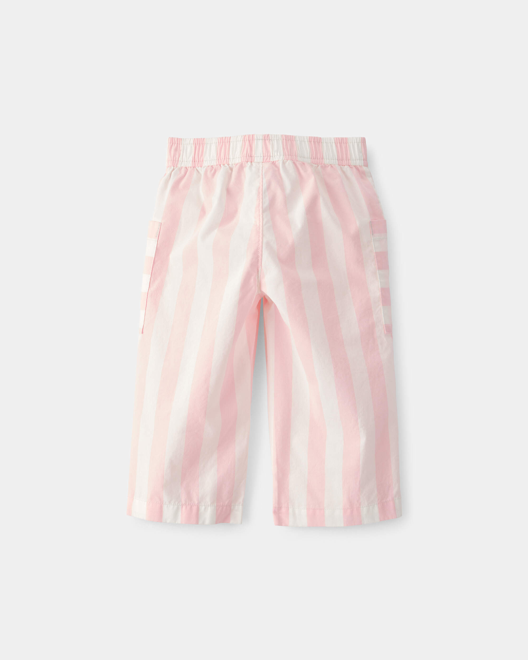 Baby Girl Striped Pants - Pink/Ivory