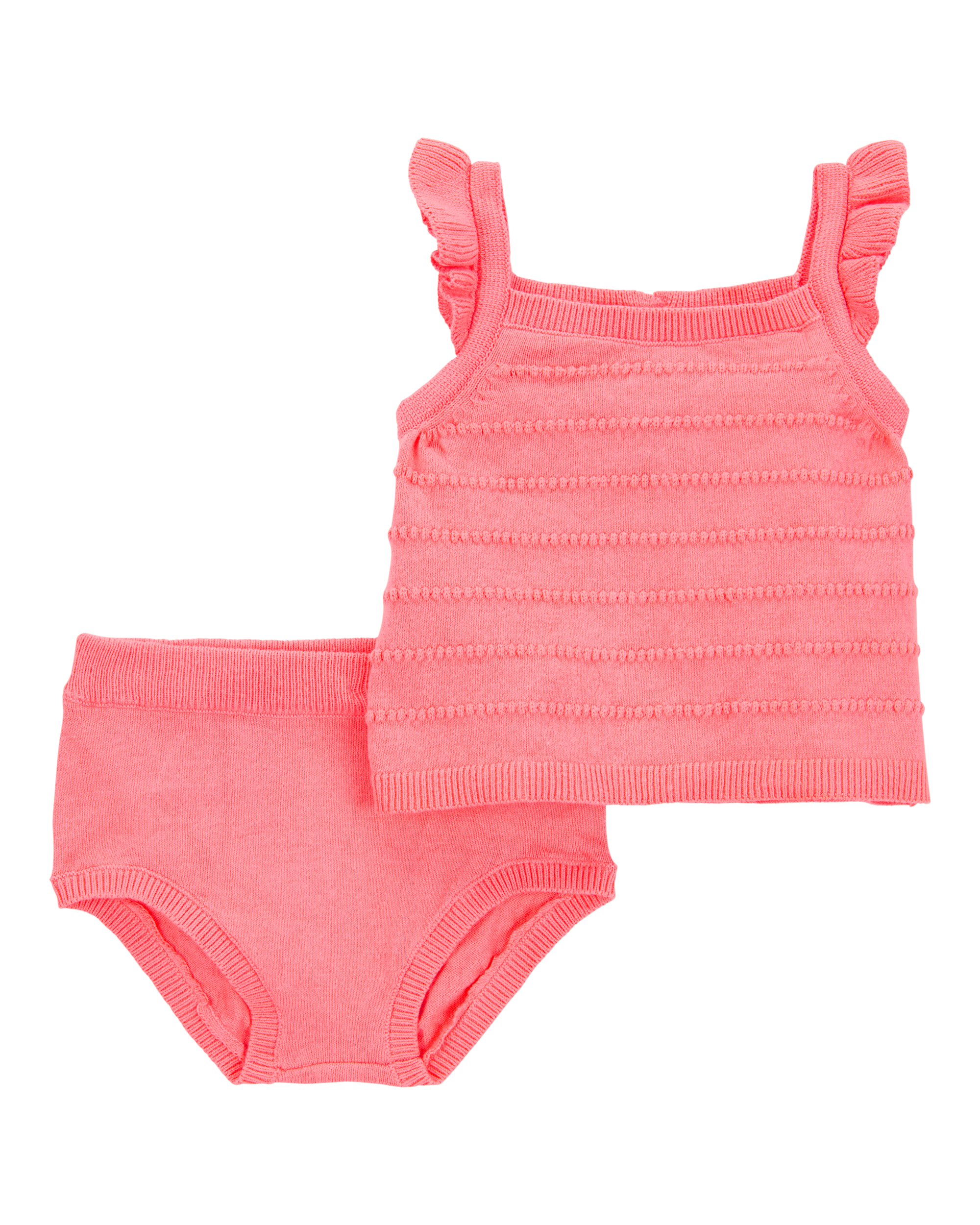 Baby 2-Piece Sweater Knit Tank & Diaper Cover Set