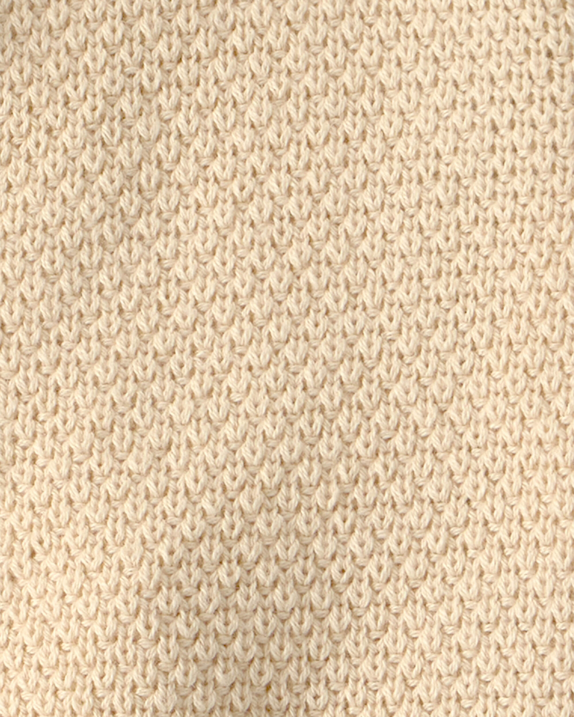 Toddler Girl Organic Cotton Sweater Knit Cardigan