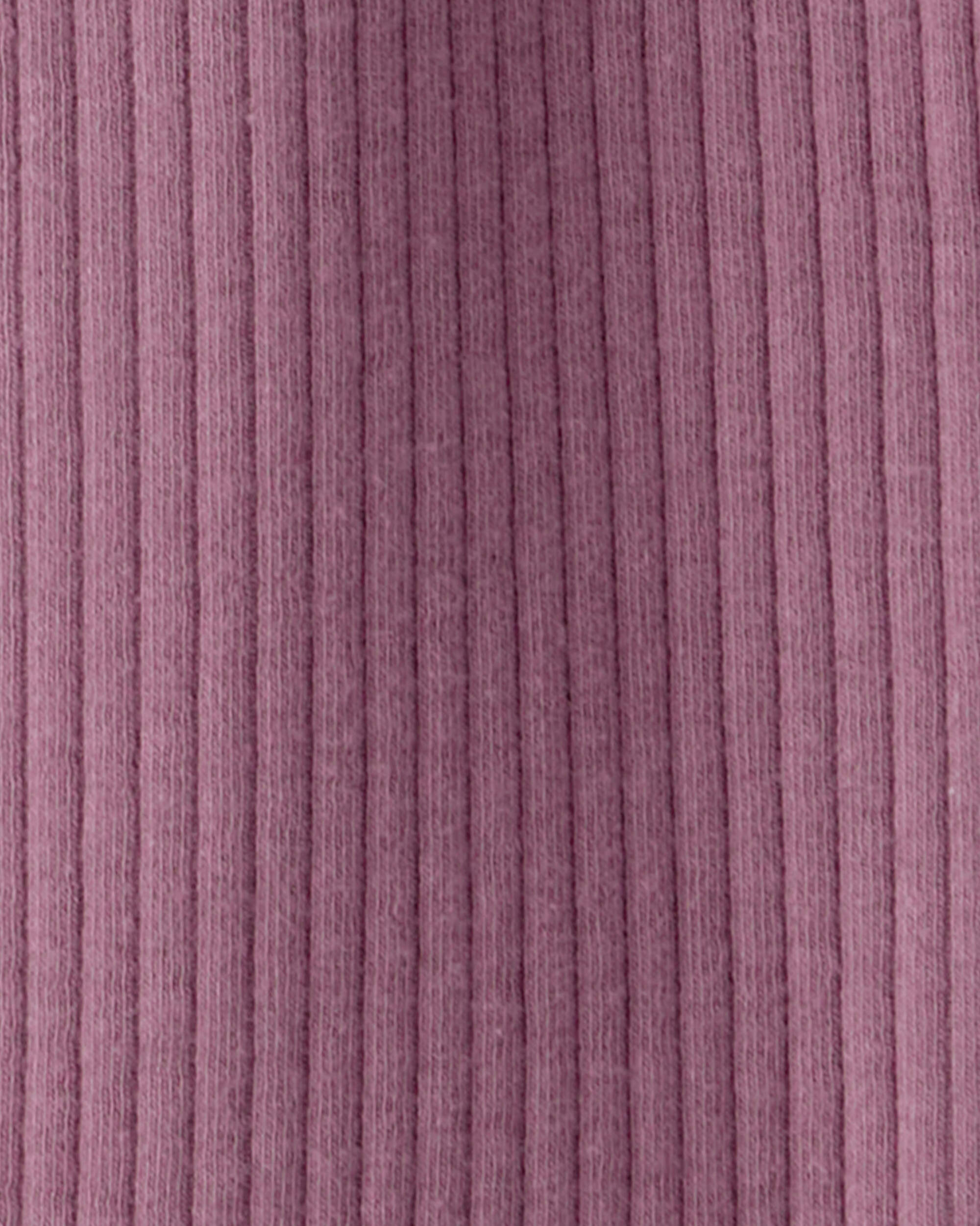 Toddler Girl 2-Pack Organic Cotton Rib Leggings