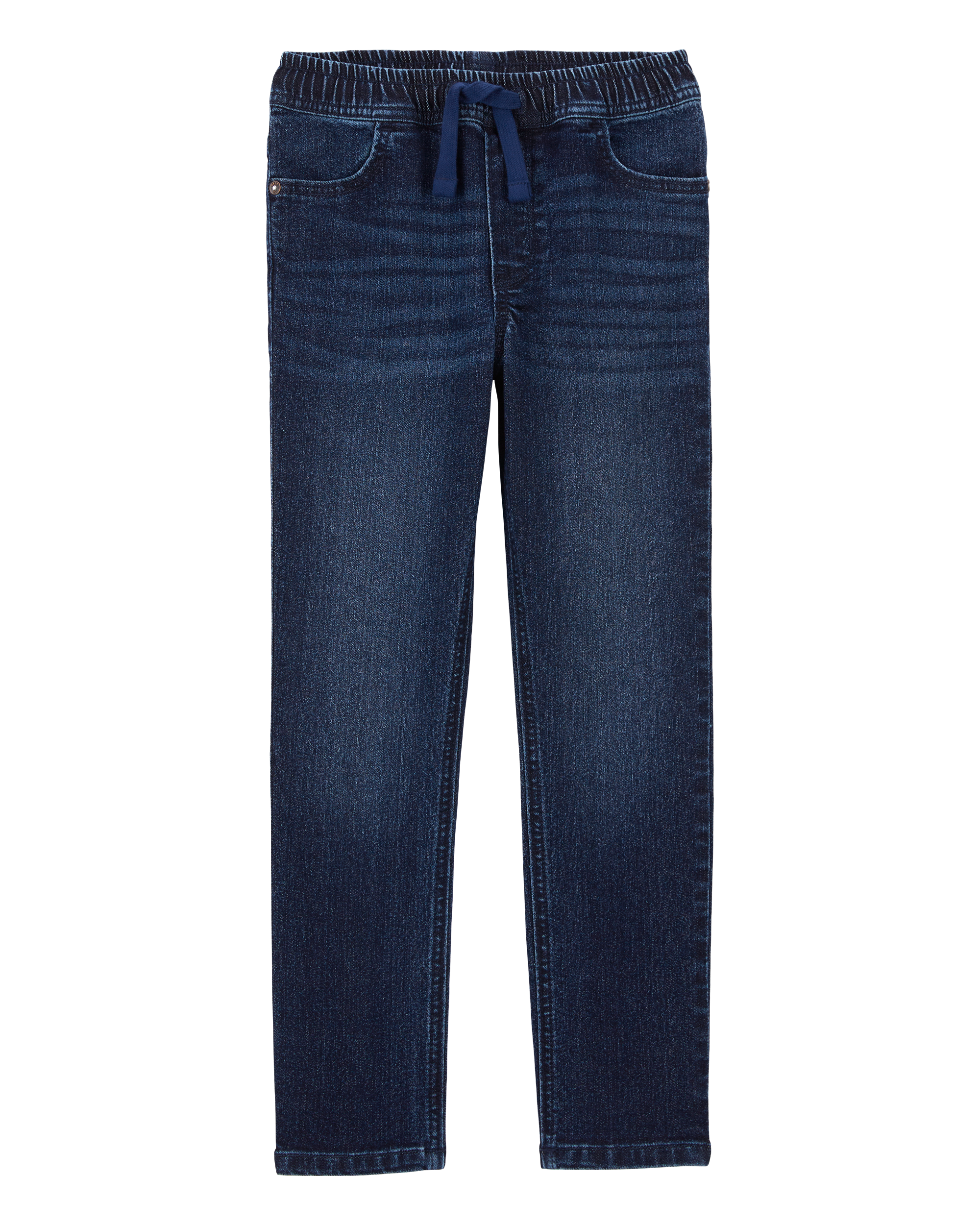 Kid 
Knit-Like Denim Drawstring Jeans
