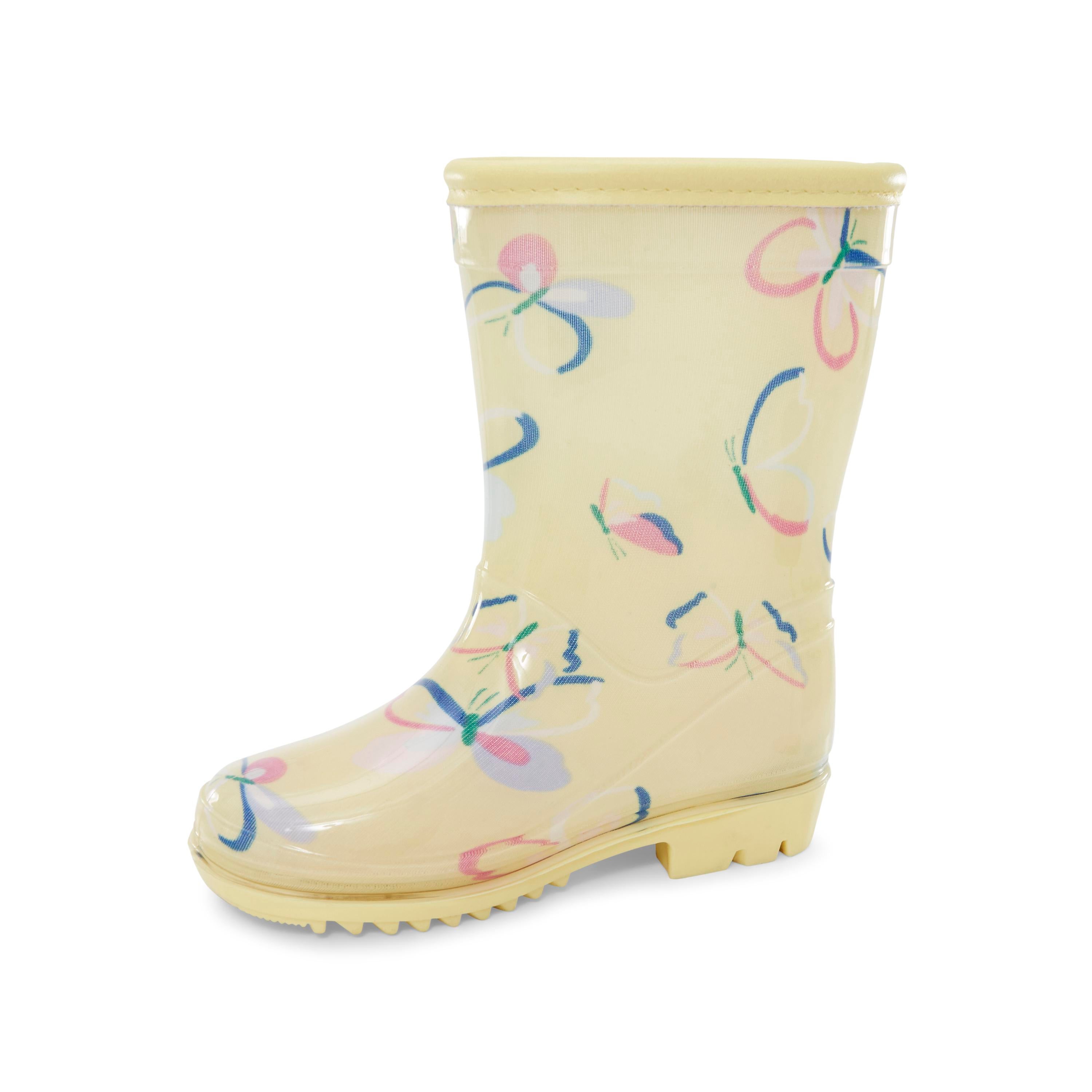 Yellow Butterfly Print Rain Boots Carter s Oshkosh Canada