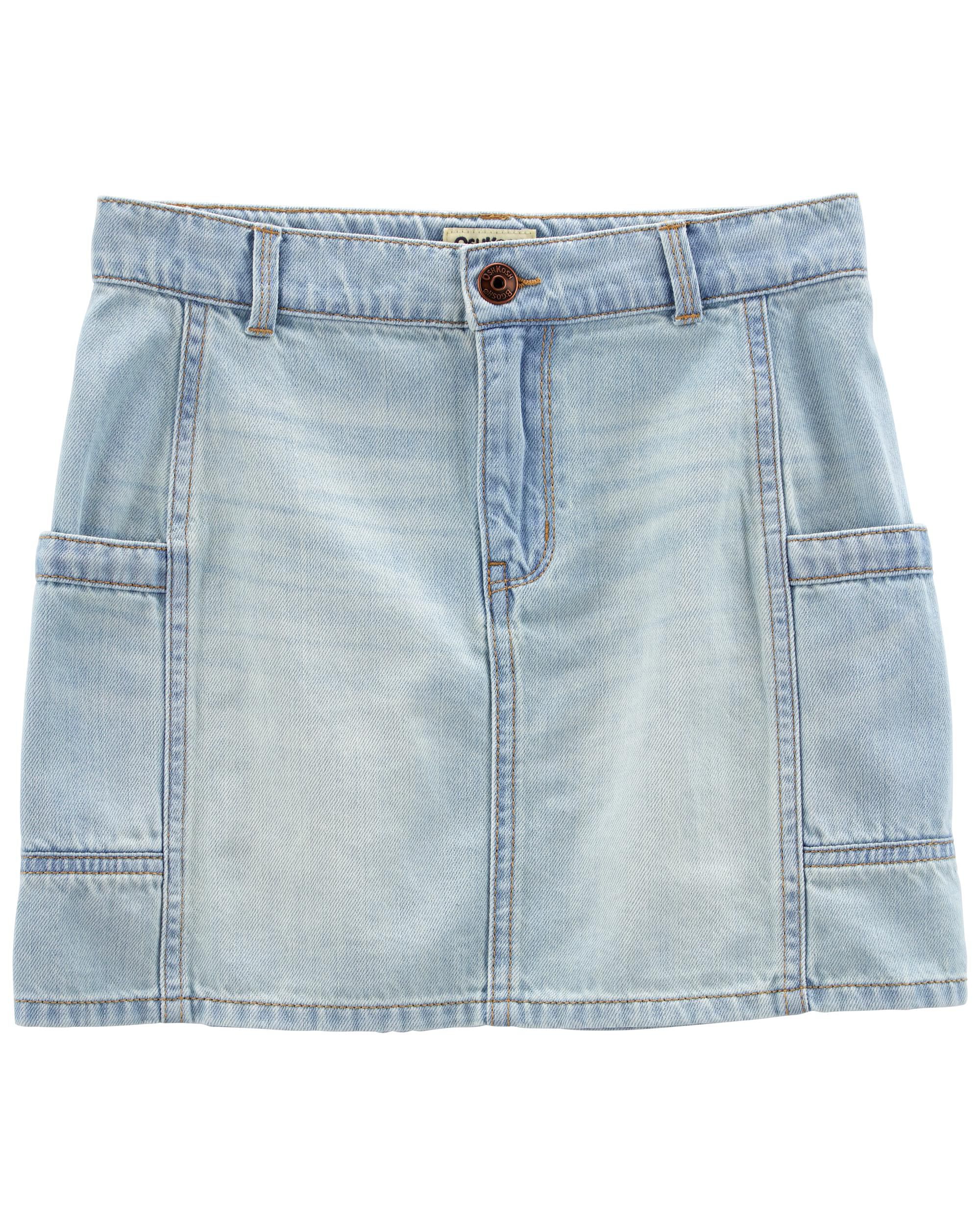 Classic denim a line discount skirt