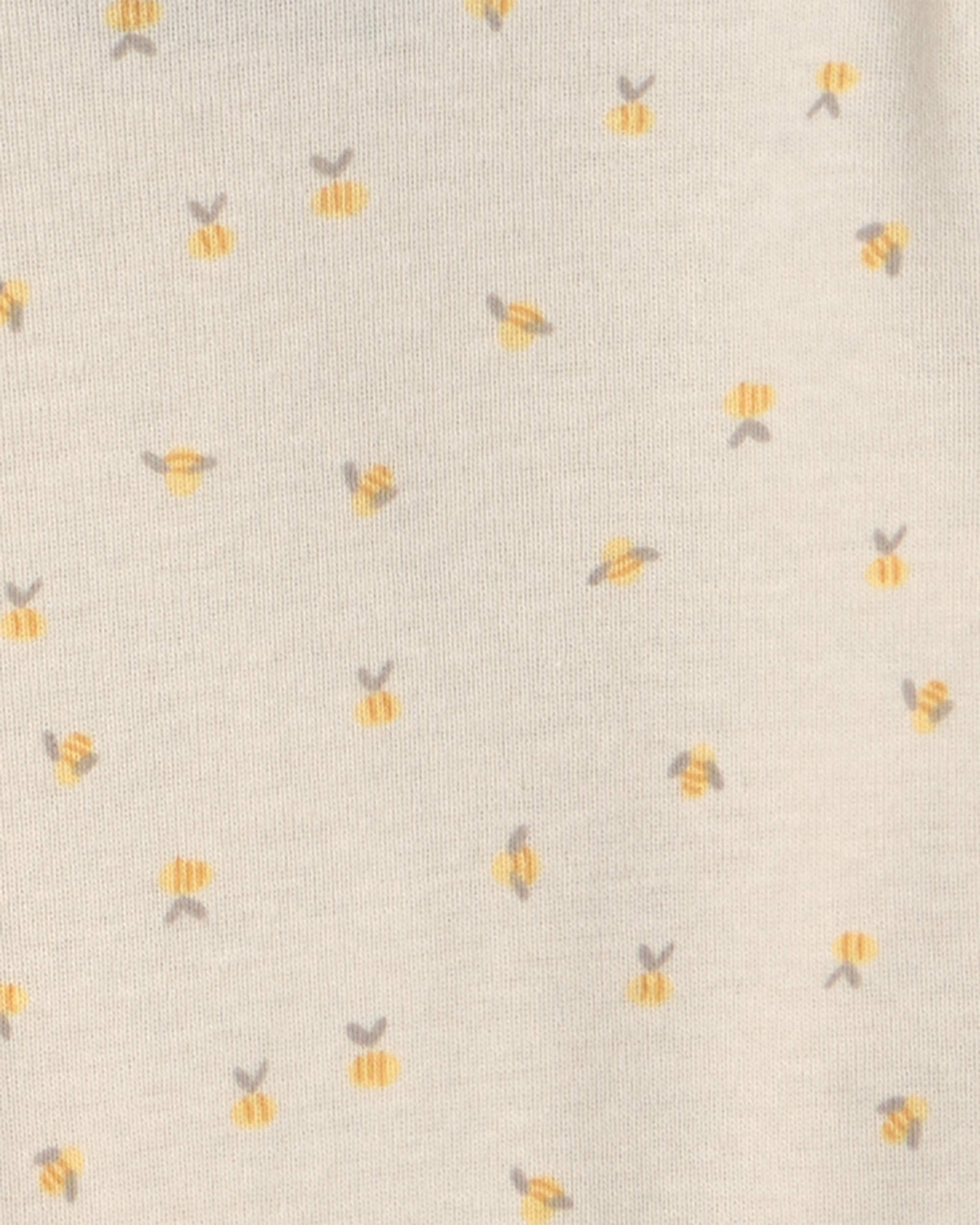 Baby Girl 4-Pack Bee Long-Sleeve Bodysuits - Yellow/Blue/Ivory