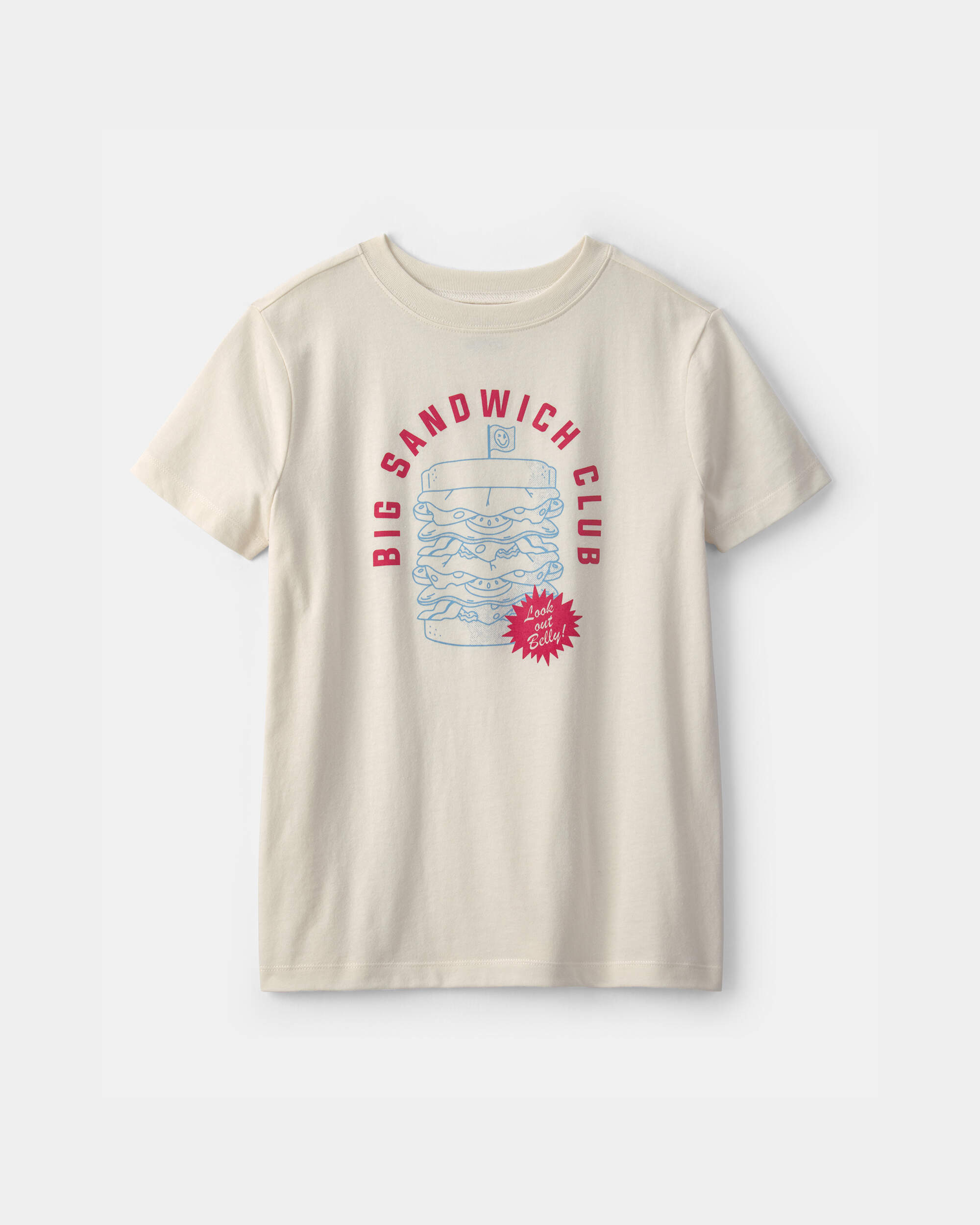 Boys 'Big Sandwhich Club' Graphic Tee - Ivory