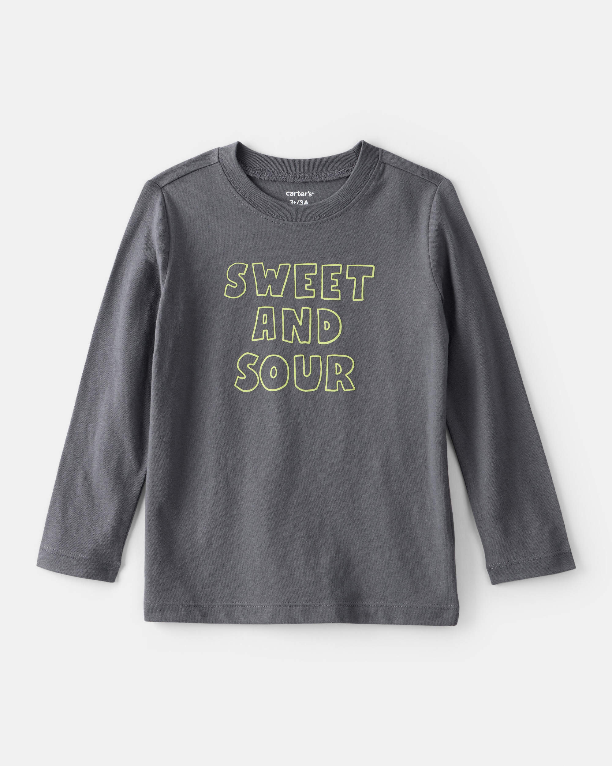 Toddler Boy Sweet and Sour Short-Sleeve Graphic Tee - Grey